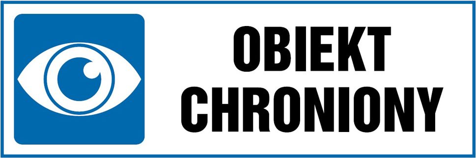 Oznaczenie "Obiekt chroniony" 10,5 x 29,7