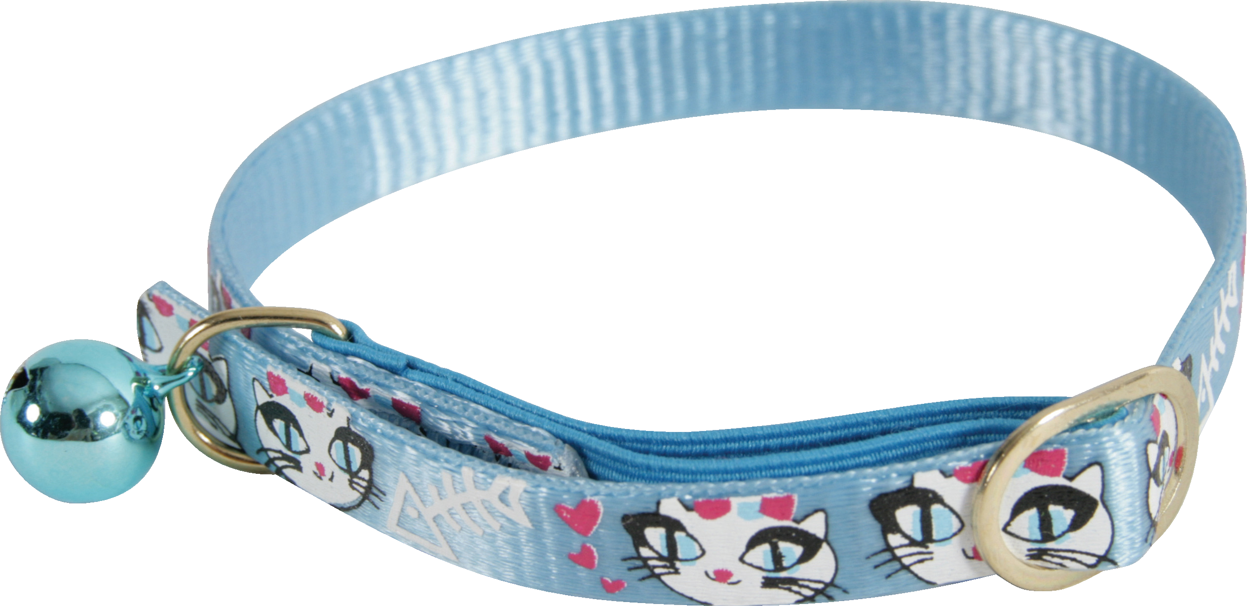 Obroża nylonowa dla kota LadyCat 30 cm niebieski ZOLUX