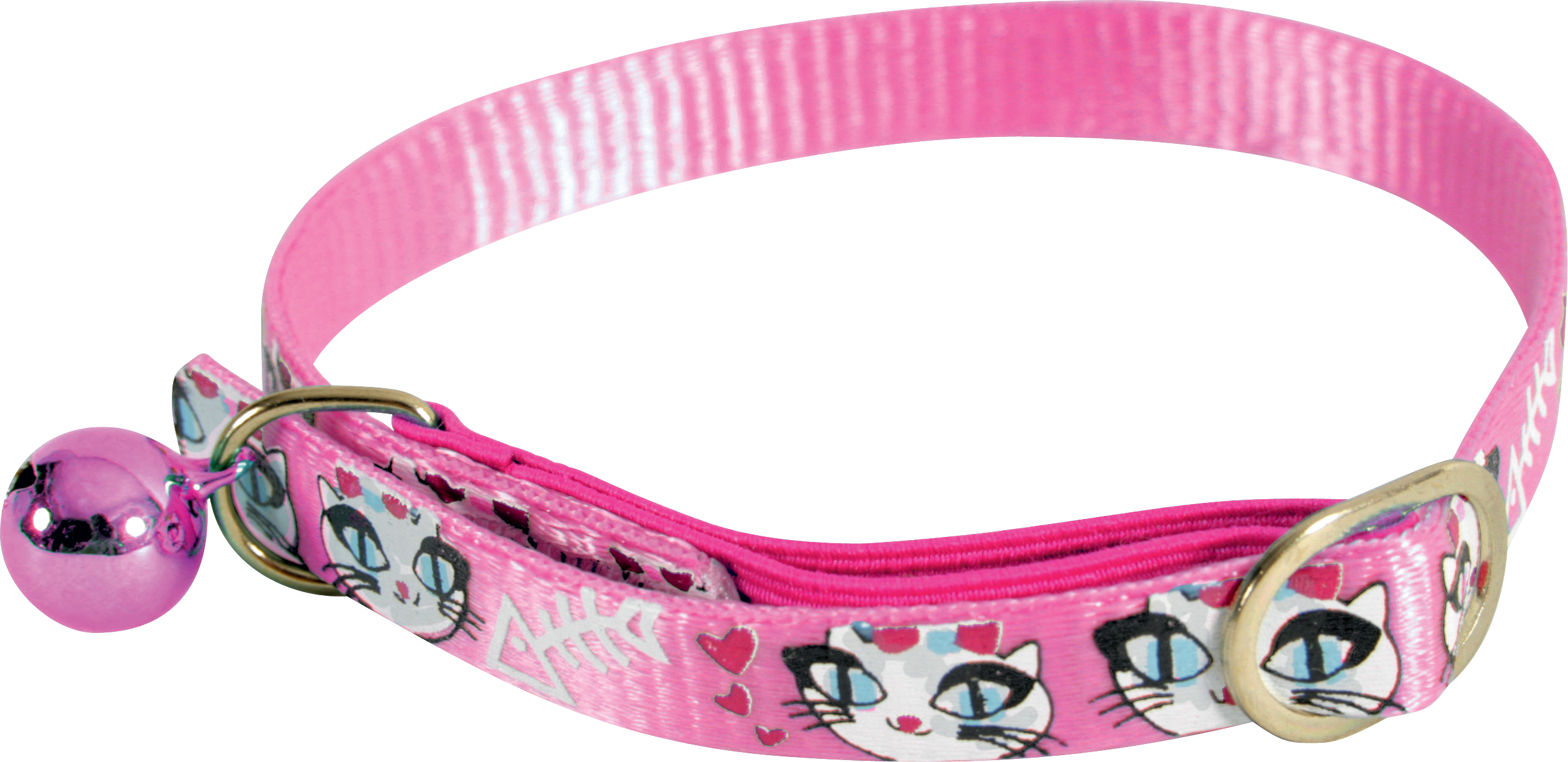 Obroża nylonowa dla kota LadyCat 30 cm różowy ZOLUX