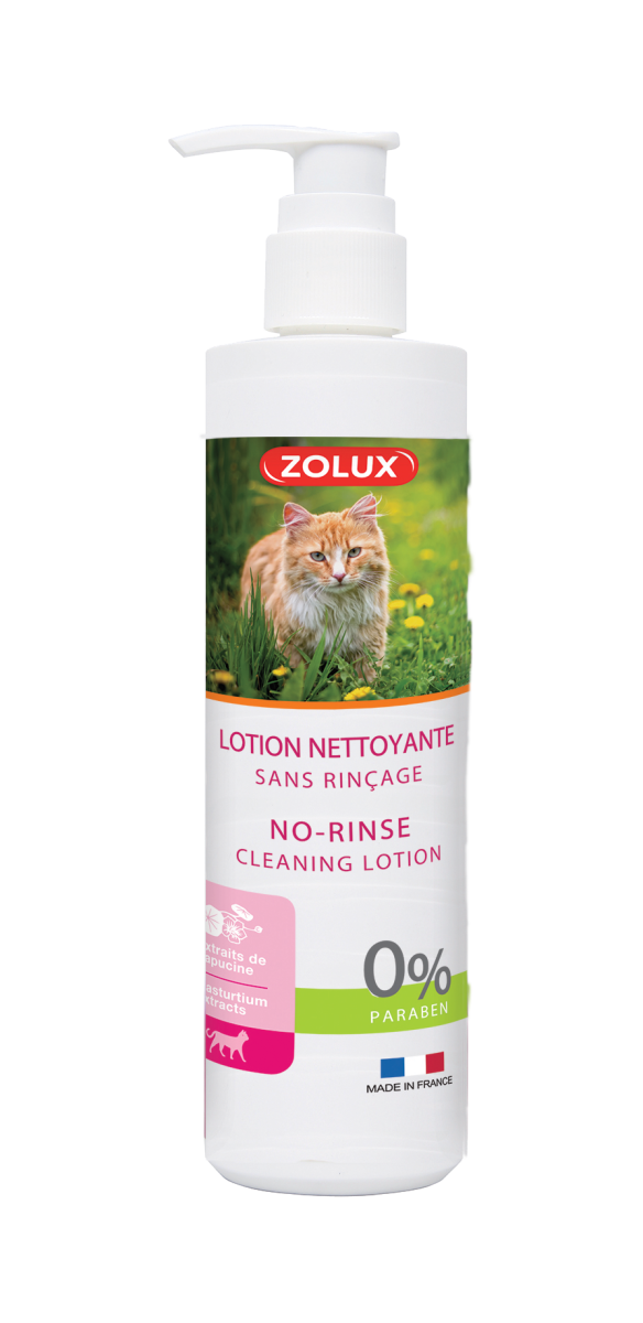 Płyn czyszczący dla kota, bez spłukiwania 250 ml miniaturka