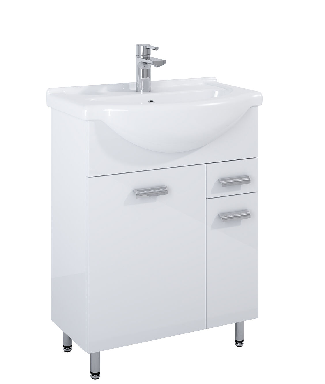 Szafka Iga 65 2D 1S White HG NN Elita