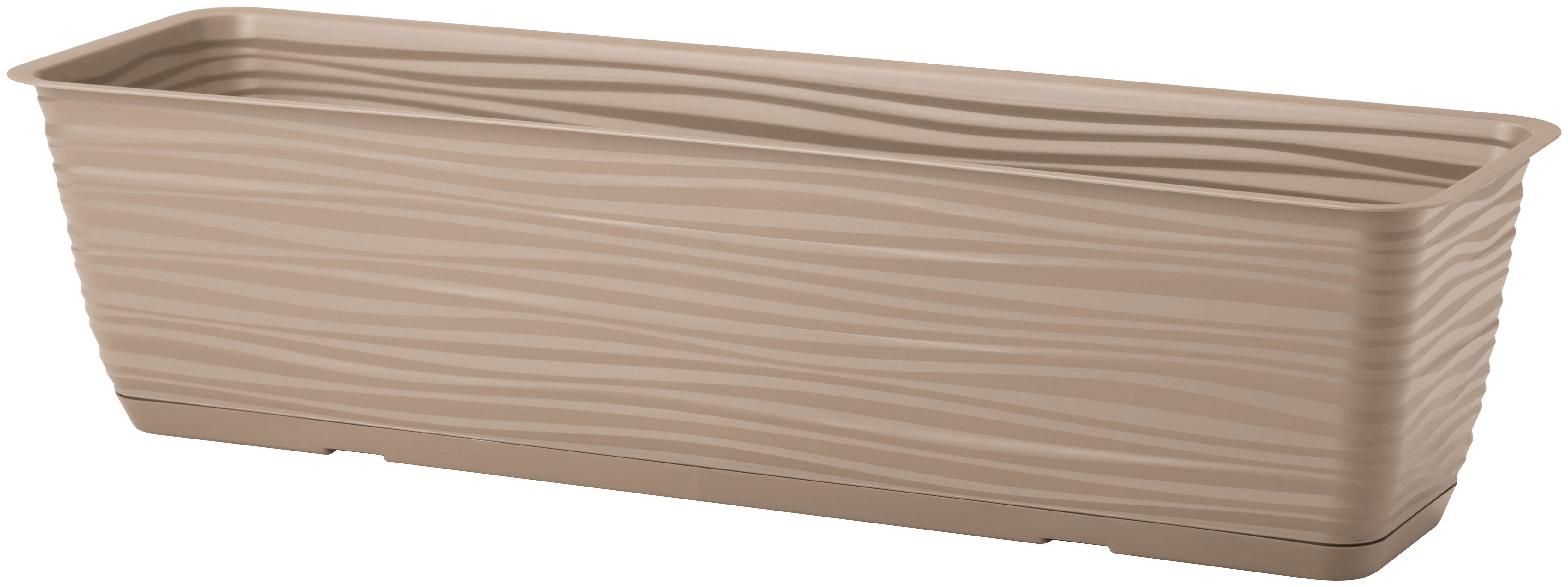 Skrzynka Sahara z podstawką 60 cm szaro-beżowa