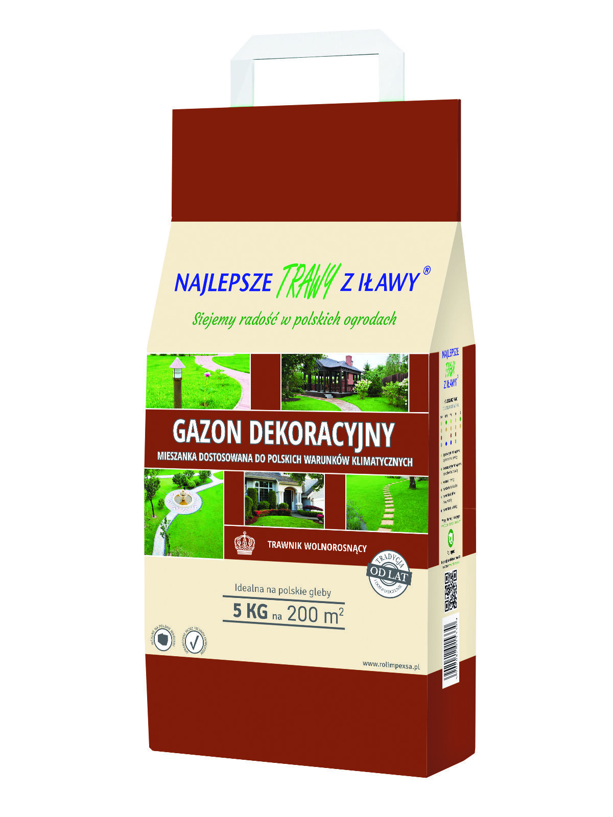 Mieszanka Gazon Dekoracyjny 5 kg worek Najlepsze Trawy z Iławy