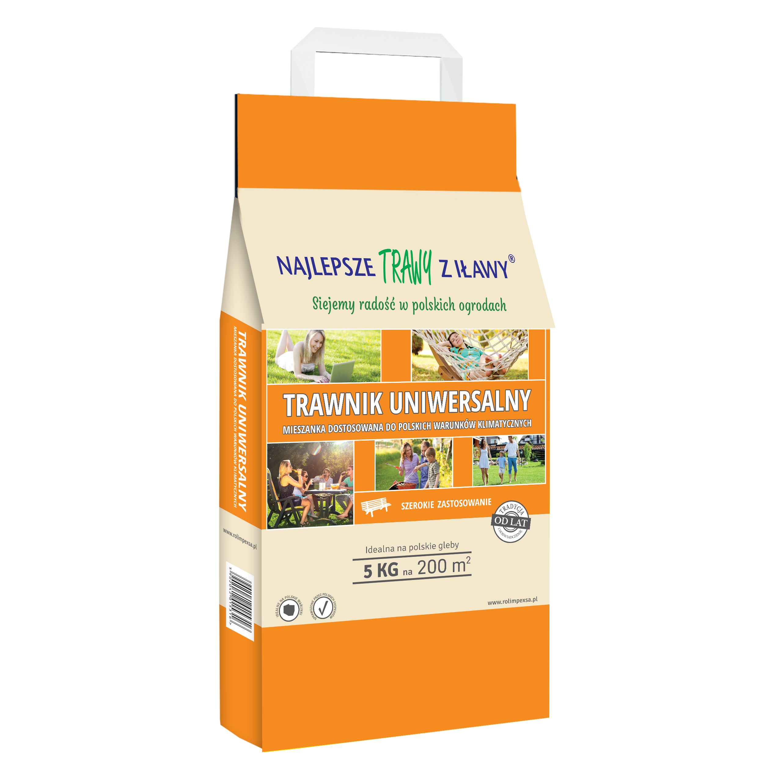 Trawnik uniwersalny 5 kg 200 m² Najlepsze Trawy z Iławy