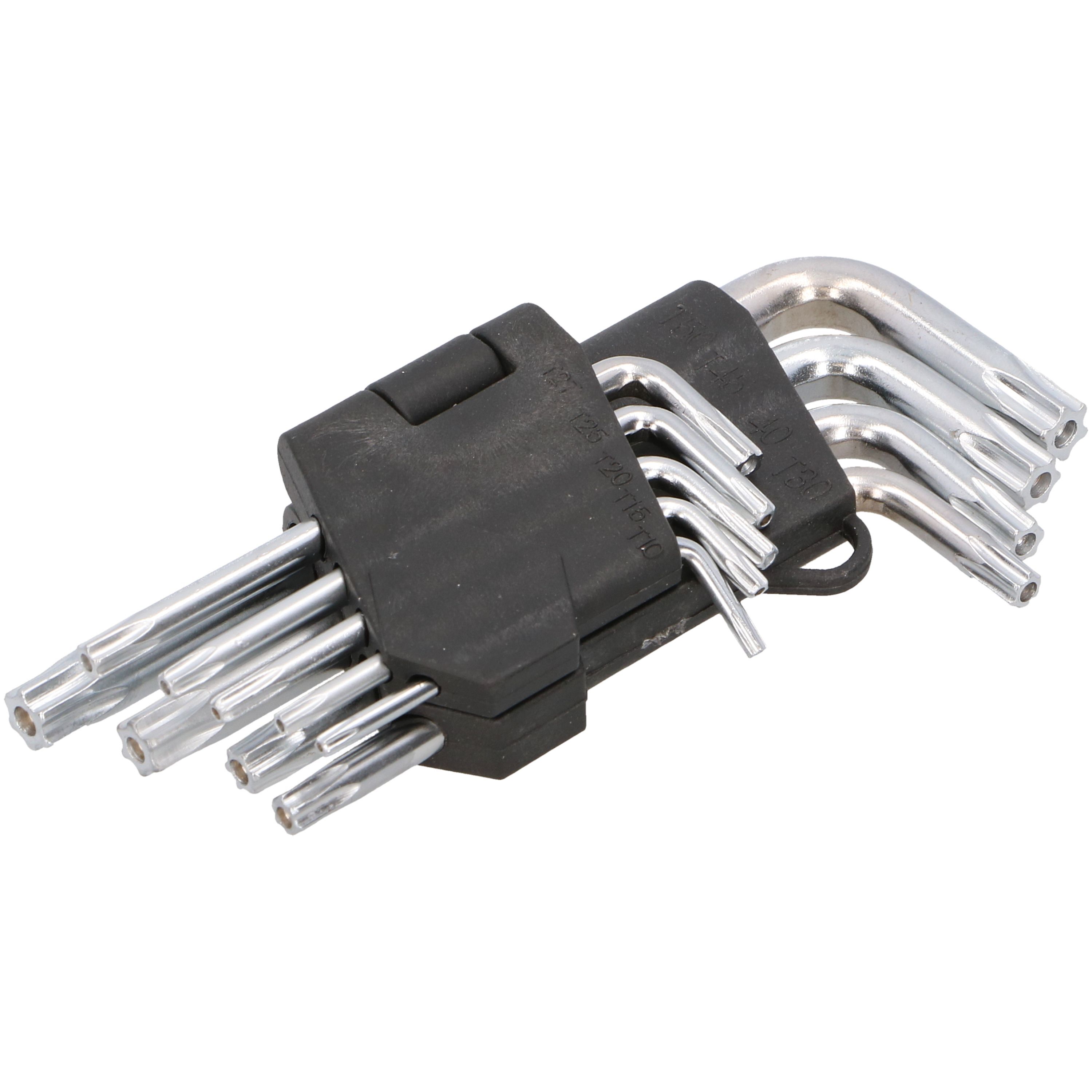 Klucze imbusowe z otworem TORX, 9 sztuk, Faster Tools