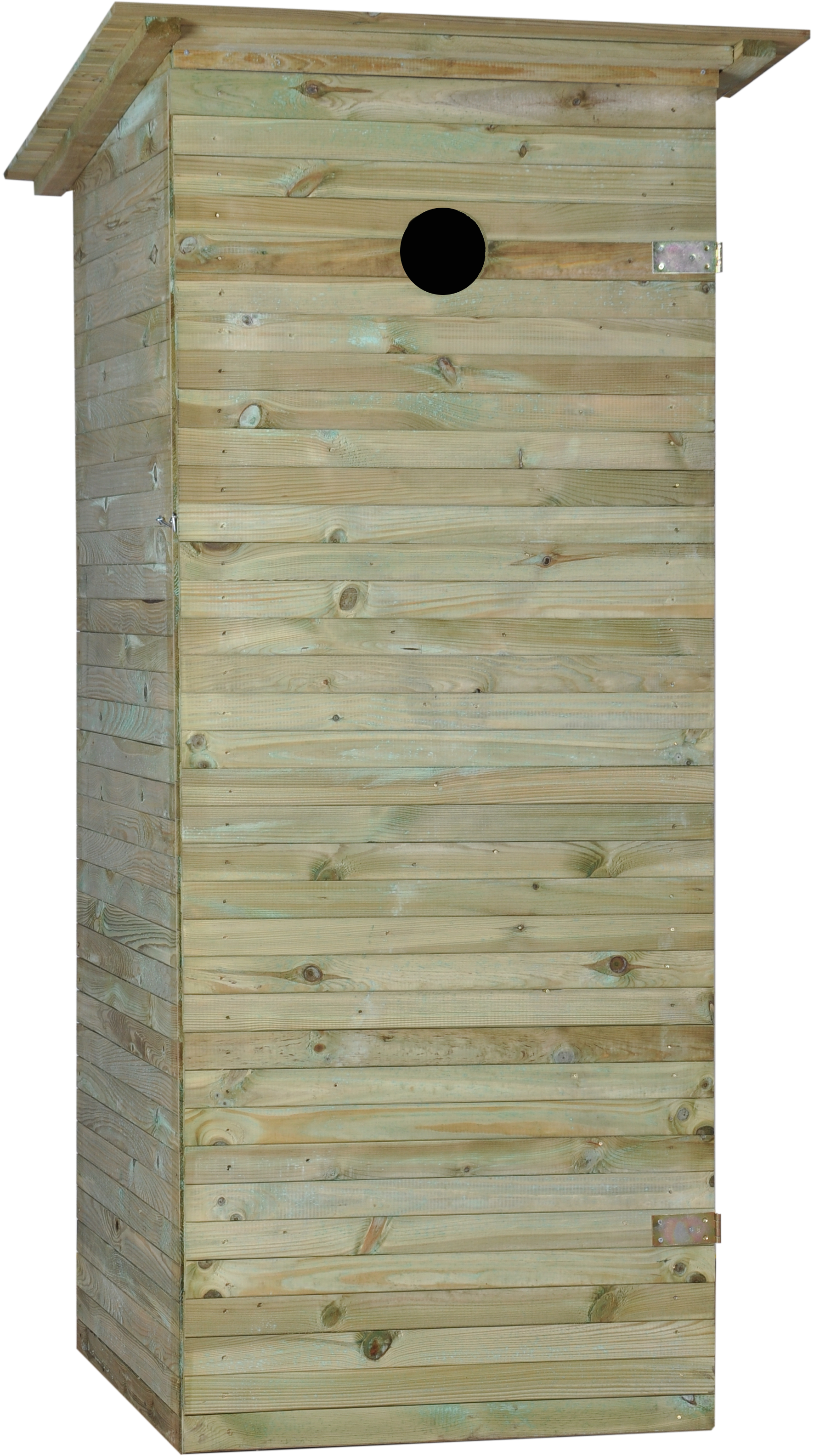 Wychodek drewniany L90 x B80 x H200 cm