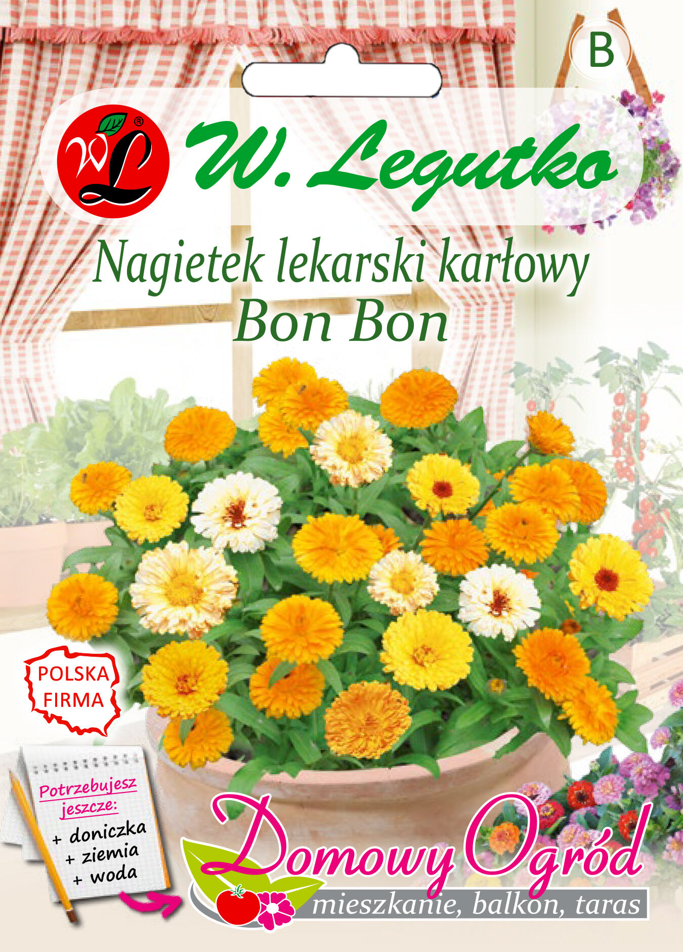Nagietek lekarski karłowy Bon Bon mieszanka W.Legutko
