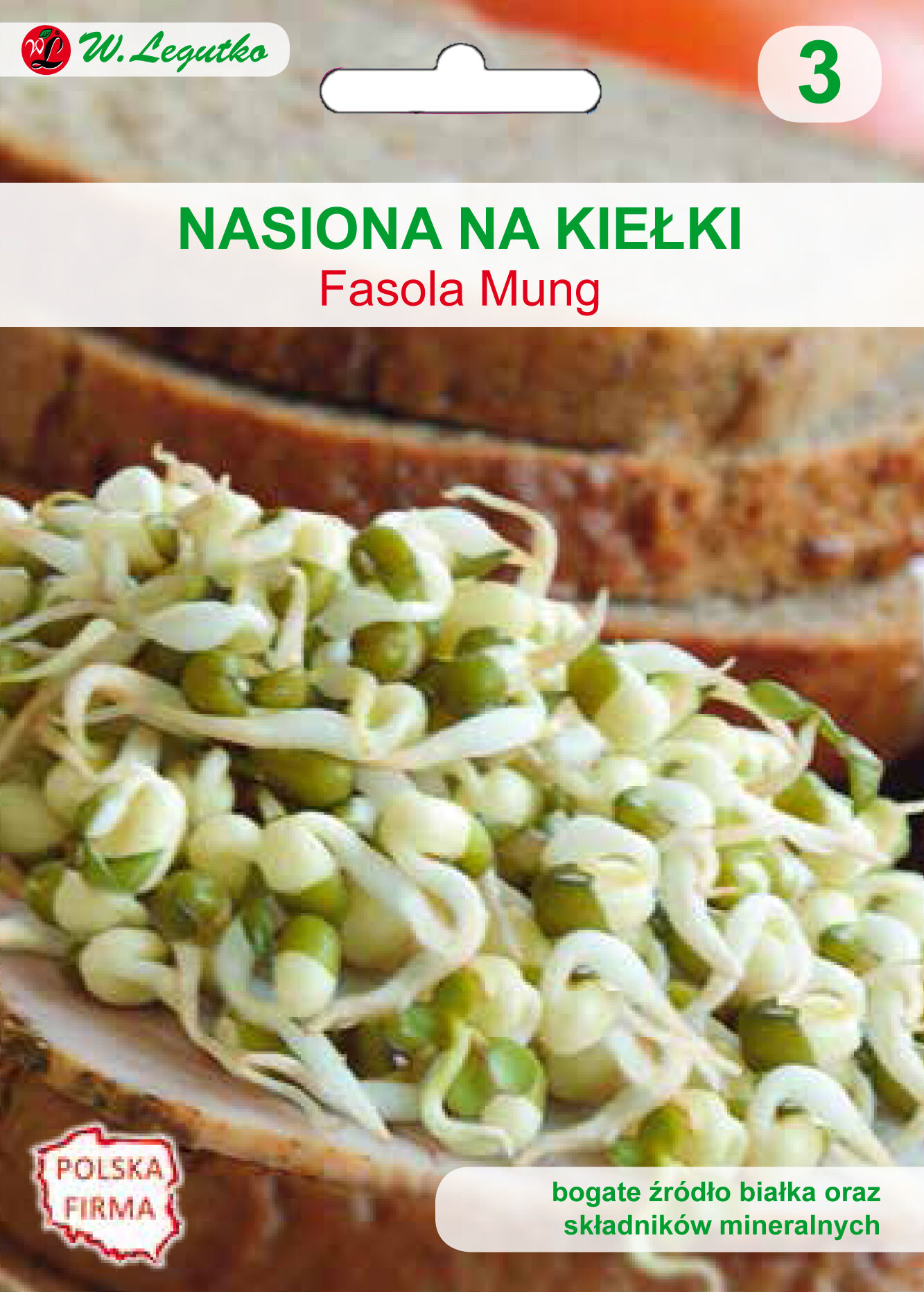 Nasiona na kiełki - fasola Mung W.Legutko
