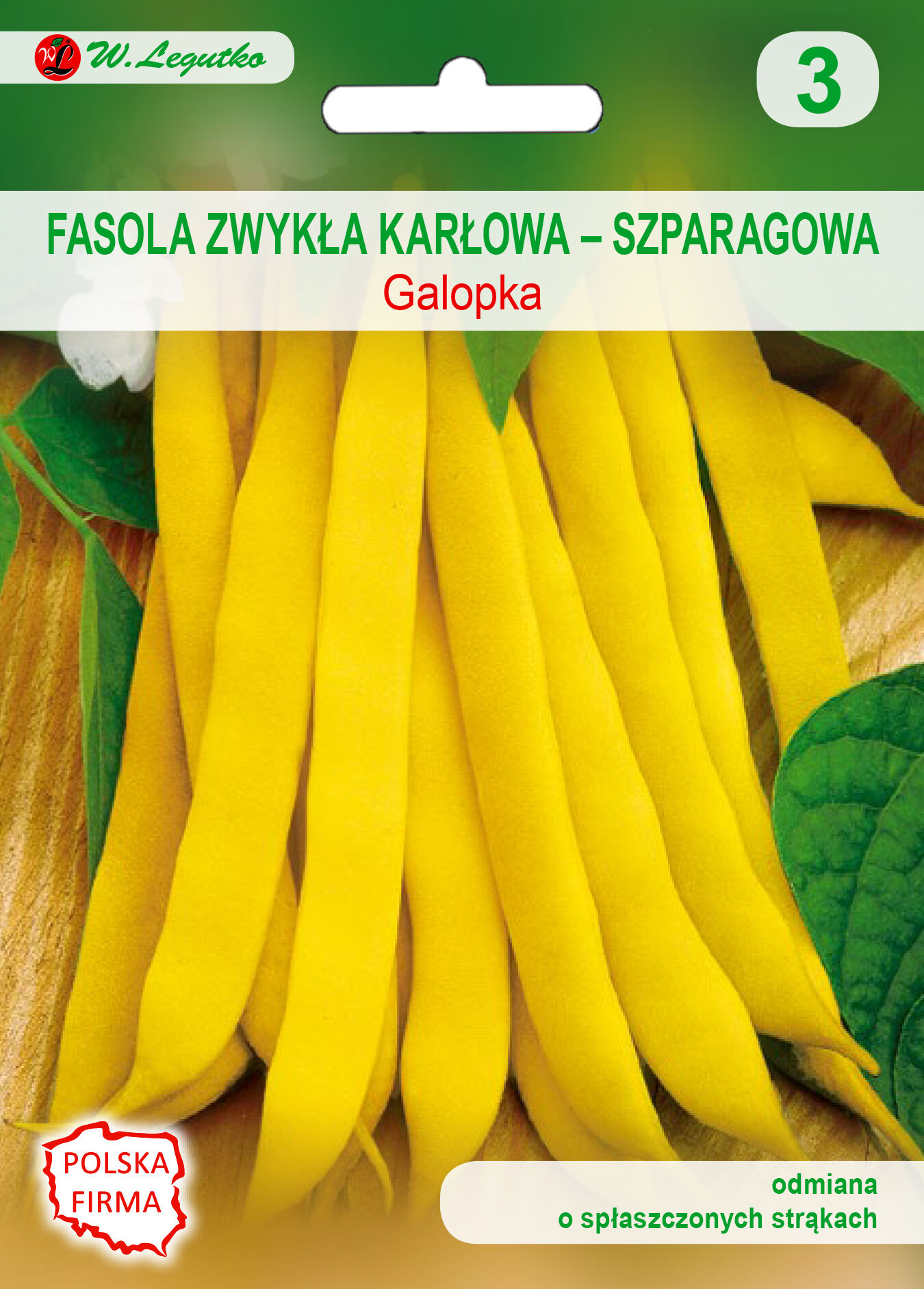 Fasola zwykła szparagowa karłowa Galopka W.Legutko