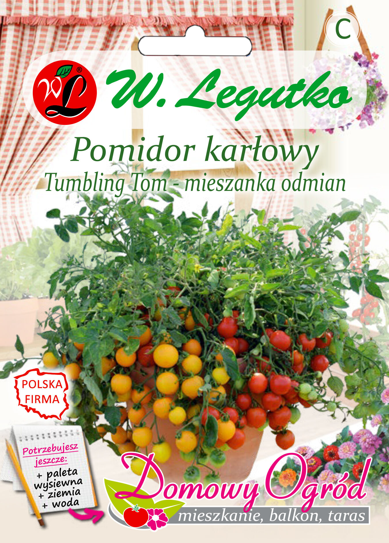 Pomidor Tumbling Tom gruntowy, karłowy mieszanka W.Legutko