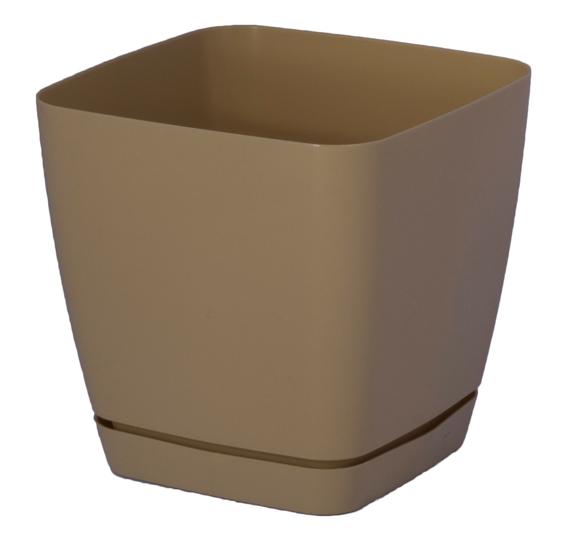 Doniczka TOSCANA 22 cm kwadratowa caffe late