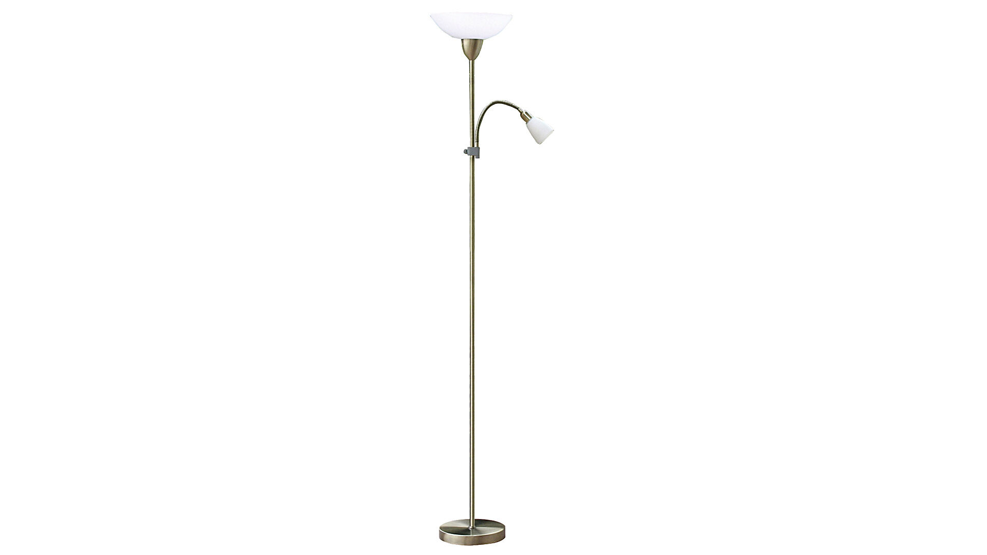 Lampa podłogowa Diana E27 100W+E14 40W chrom satyna