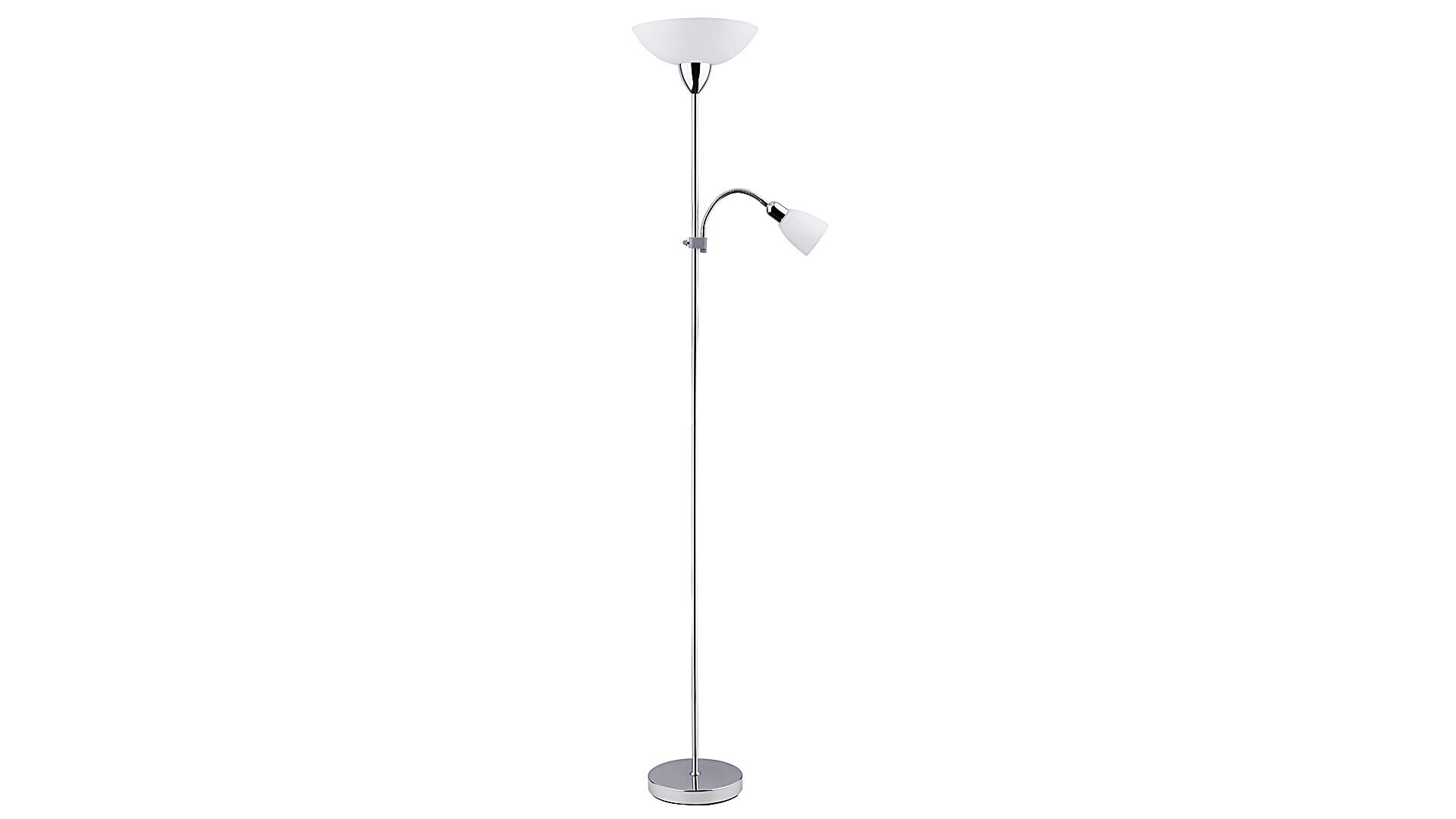 Lampa podłogowa Diana E27 G45 60W+ E14 40W chrom