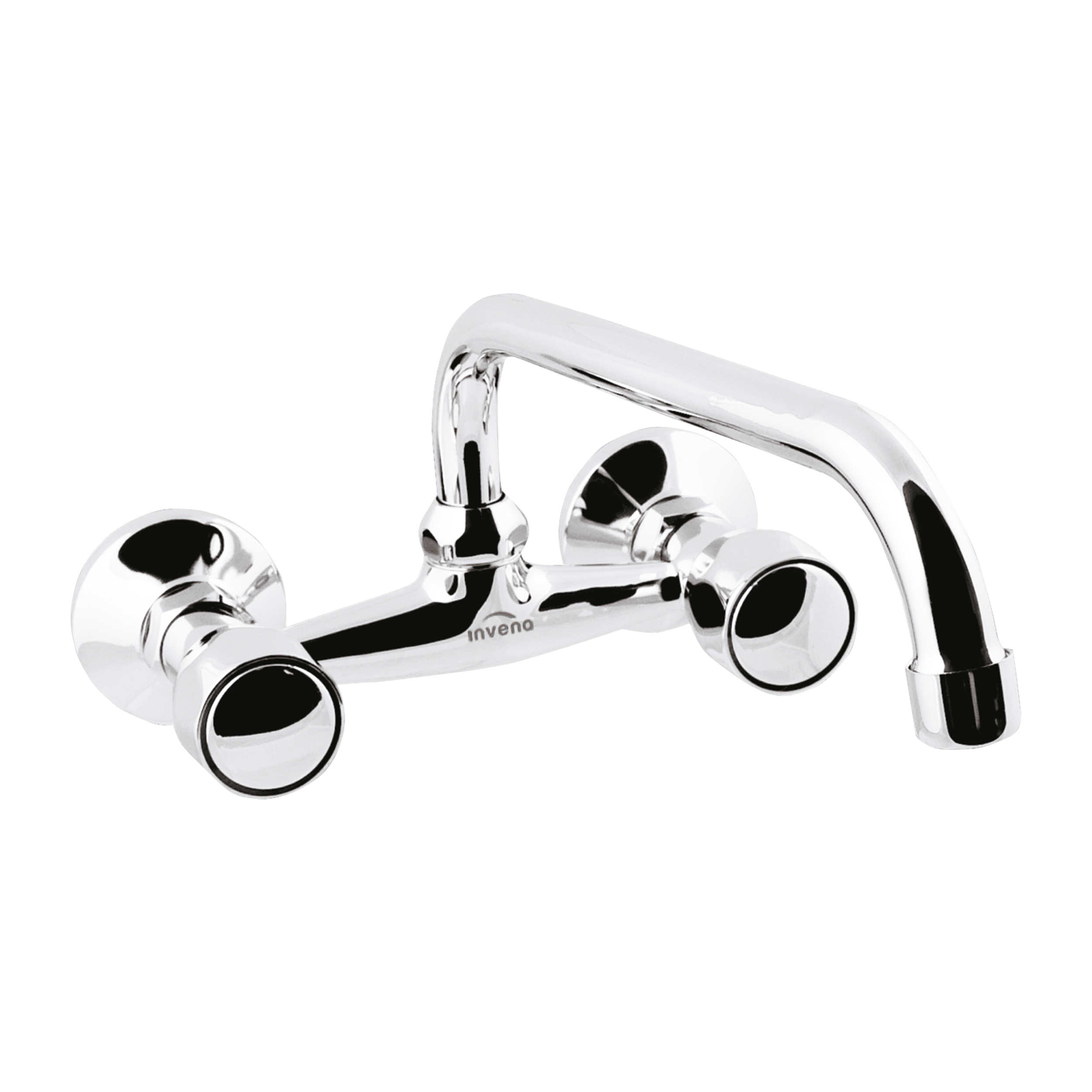 Bateria  umywalkowo-zlewozmywakowa Modena typu U 25 cm chrom Invena