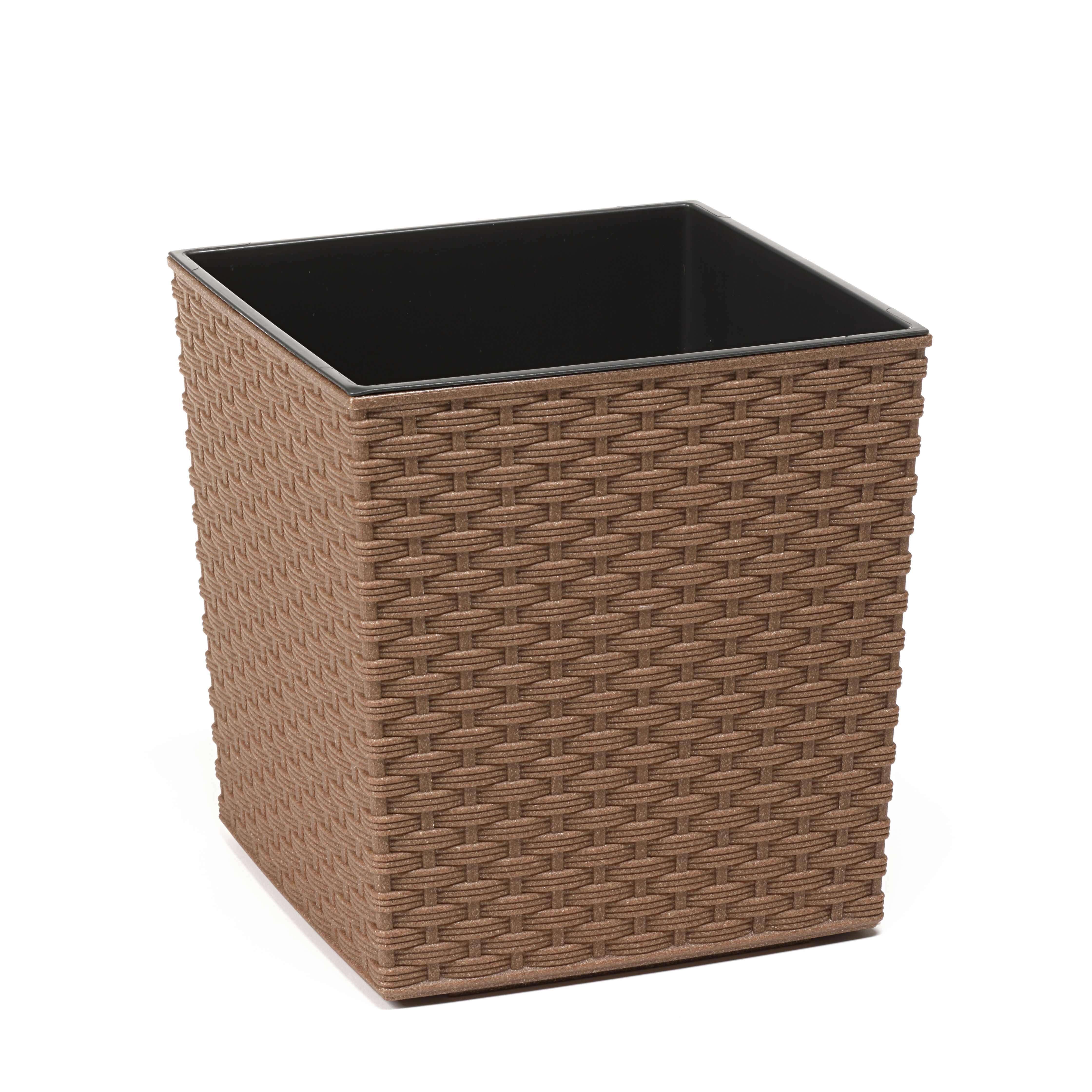 Doniczka JUKA ECO 19 x 19 rattan naturalne drewno Lamela