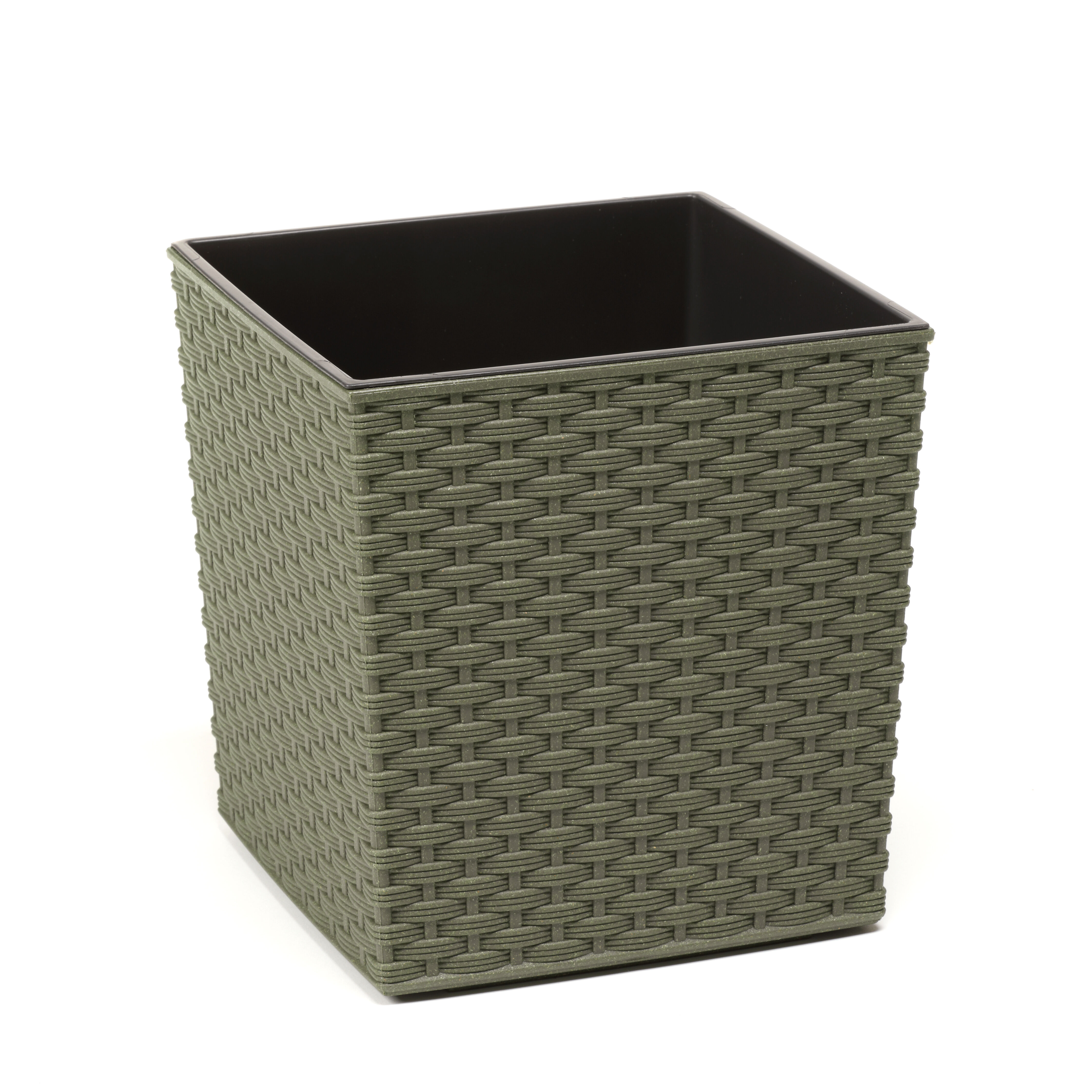Doniczka JUKA ECO 19 x 19 rattan zielony leśny Lamela