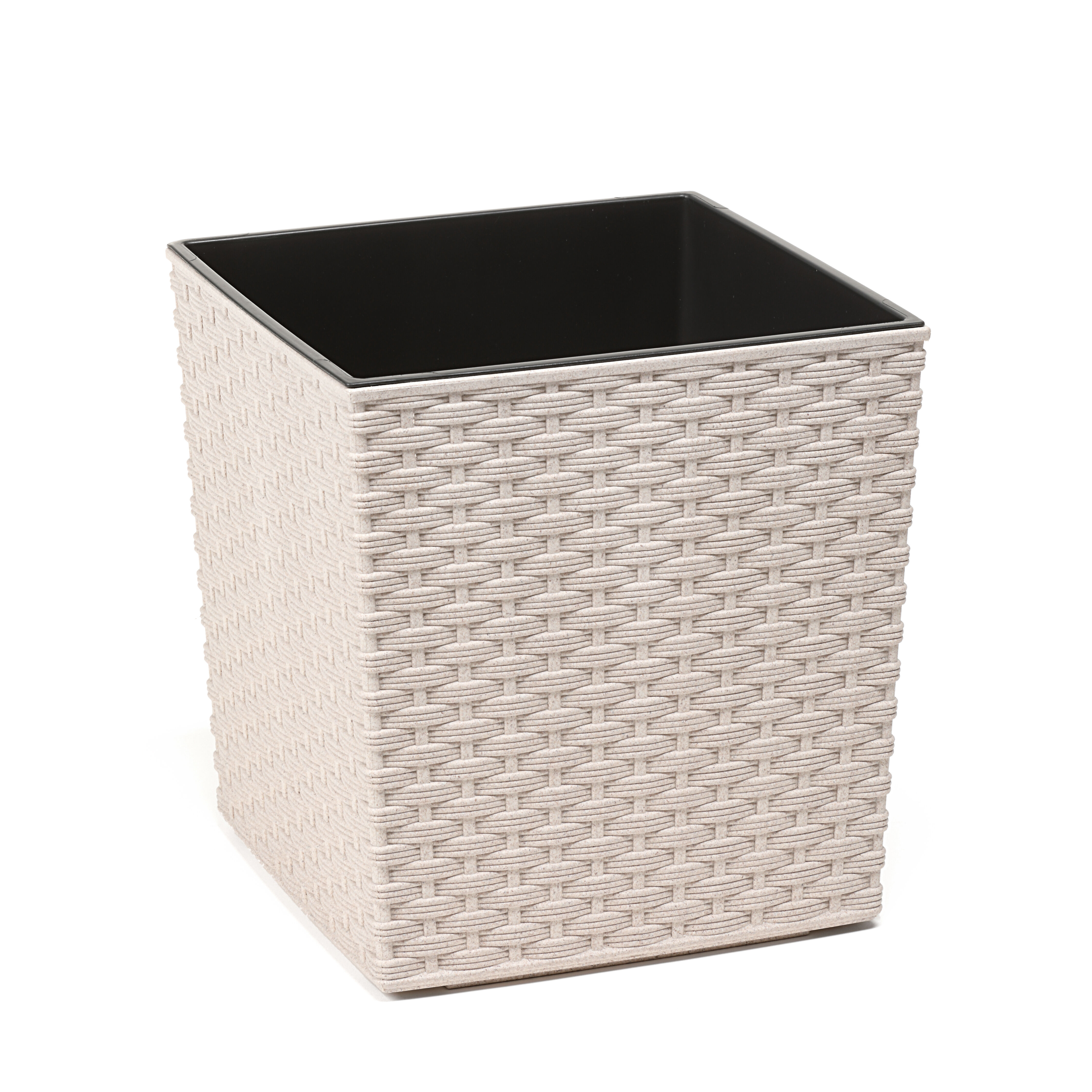 Doniczka JUKA ECO 25 x 25 dłuto biały Lamela