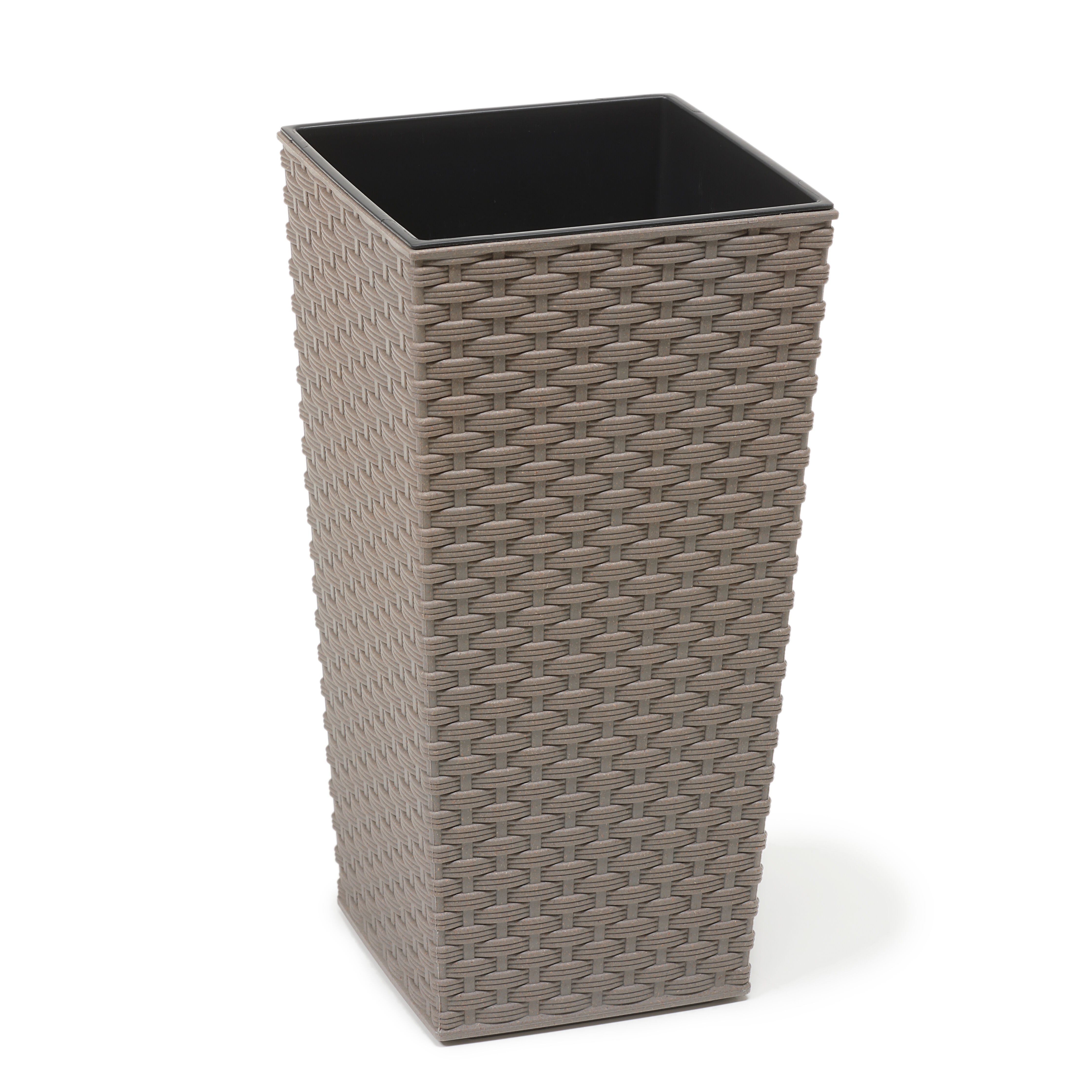 Doniczka FINEZJA ECO 19 x 19 rattan szary Lamela