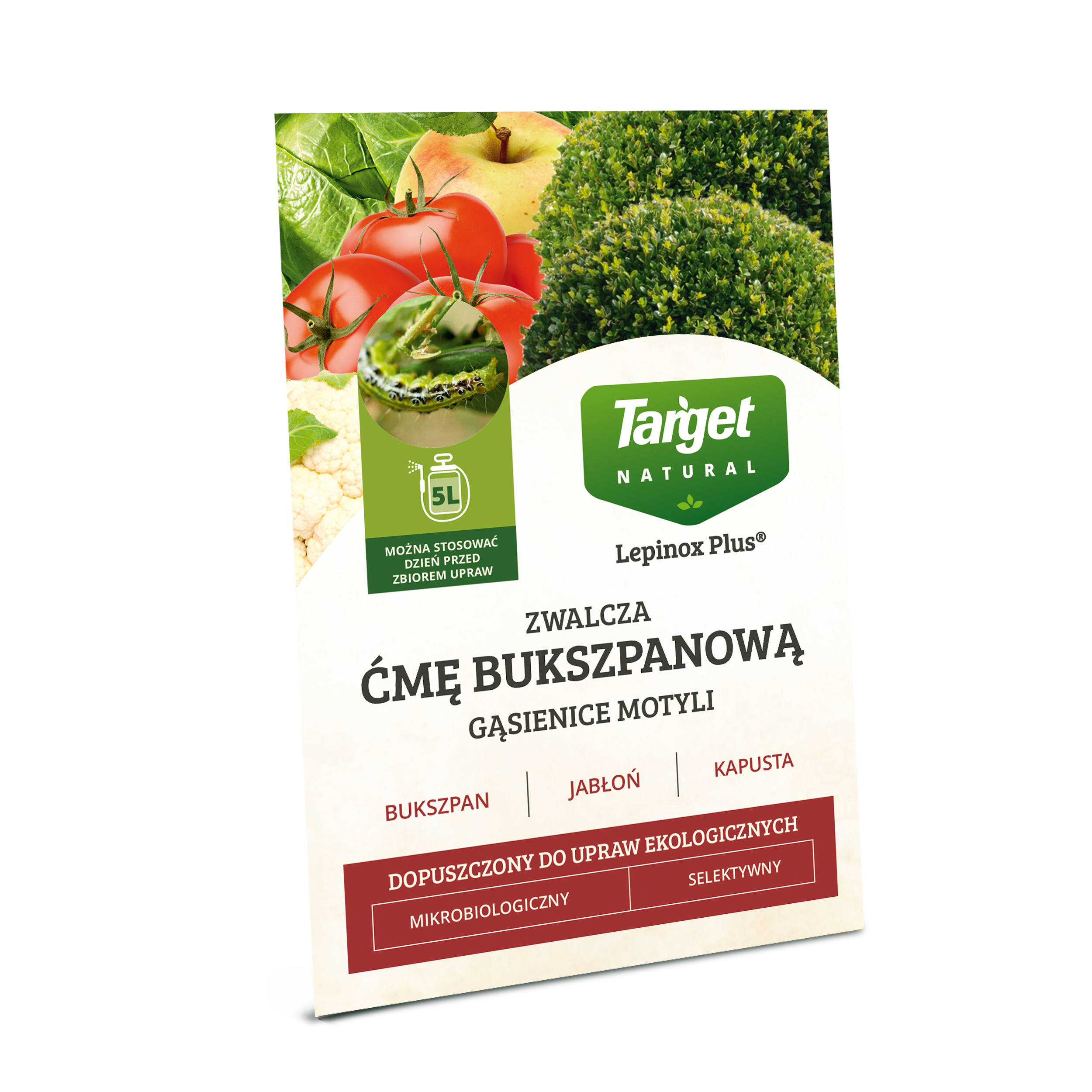 Środek owadobójczy na ćmę bukszpanową i gąsienice motyli Lepinox Plus 10 g