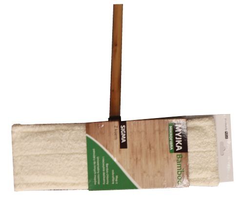 Myjka + kij drewno lakierowane Bamboo miniaturka