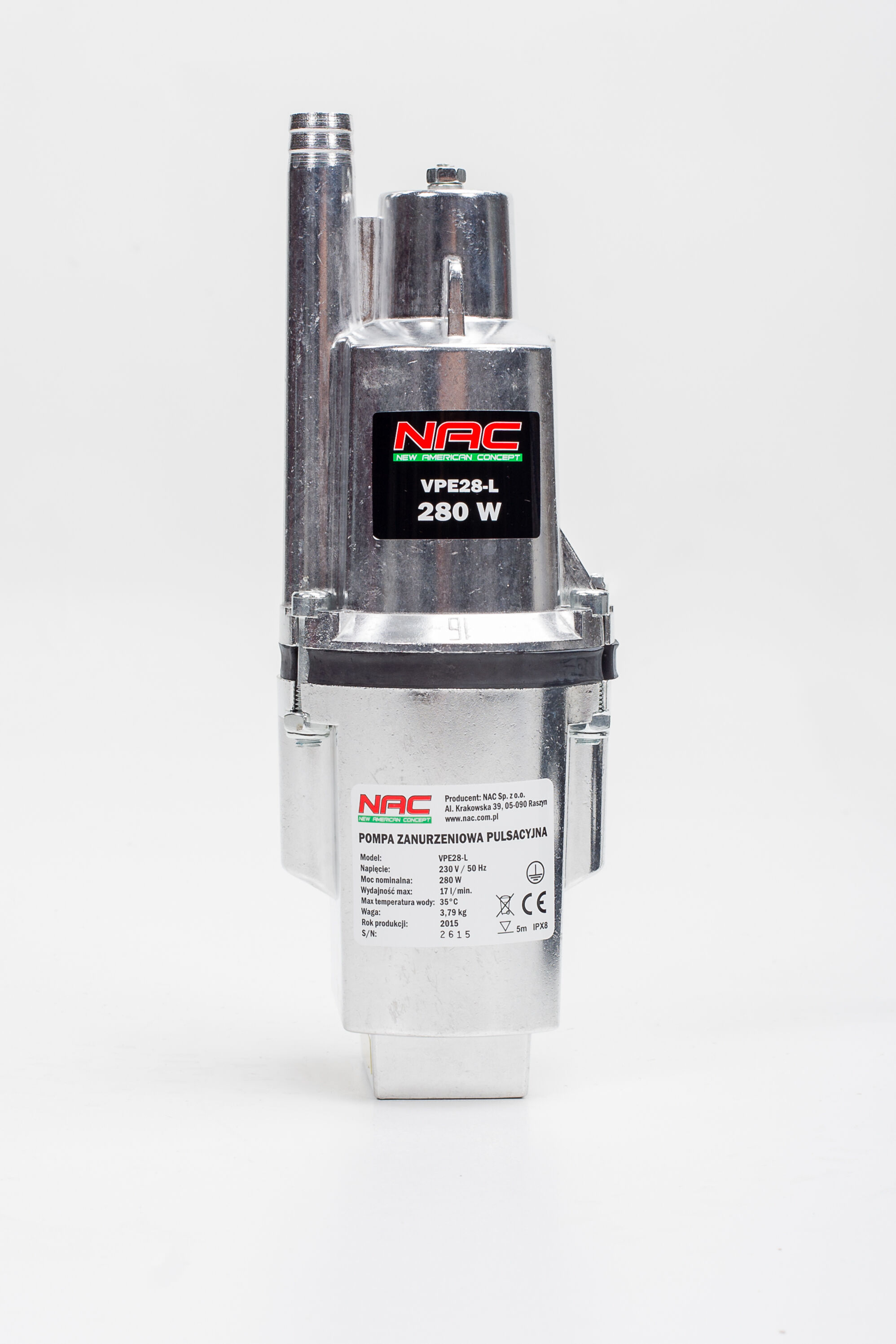 Pompa zatapialna membranowa NAC 280 W VPE28-L NAC