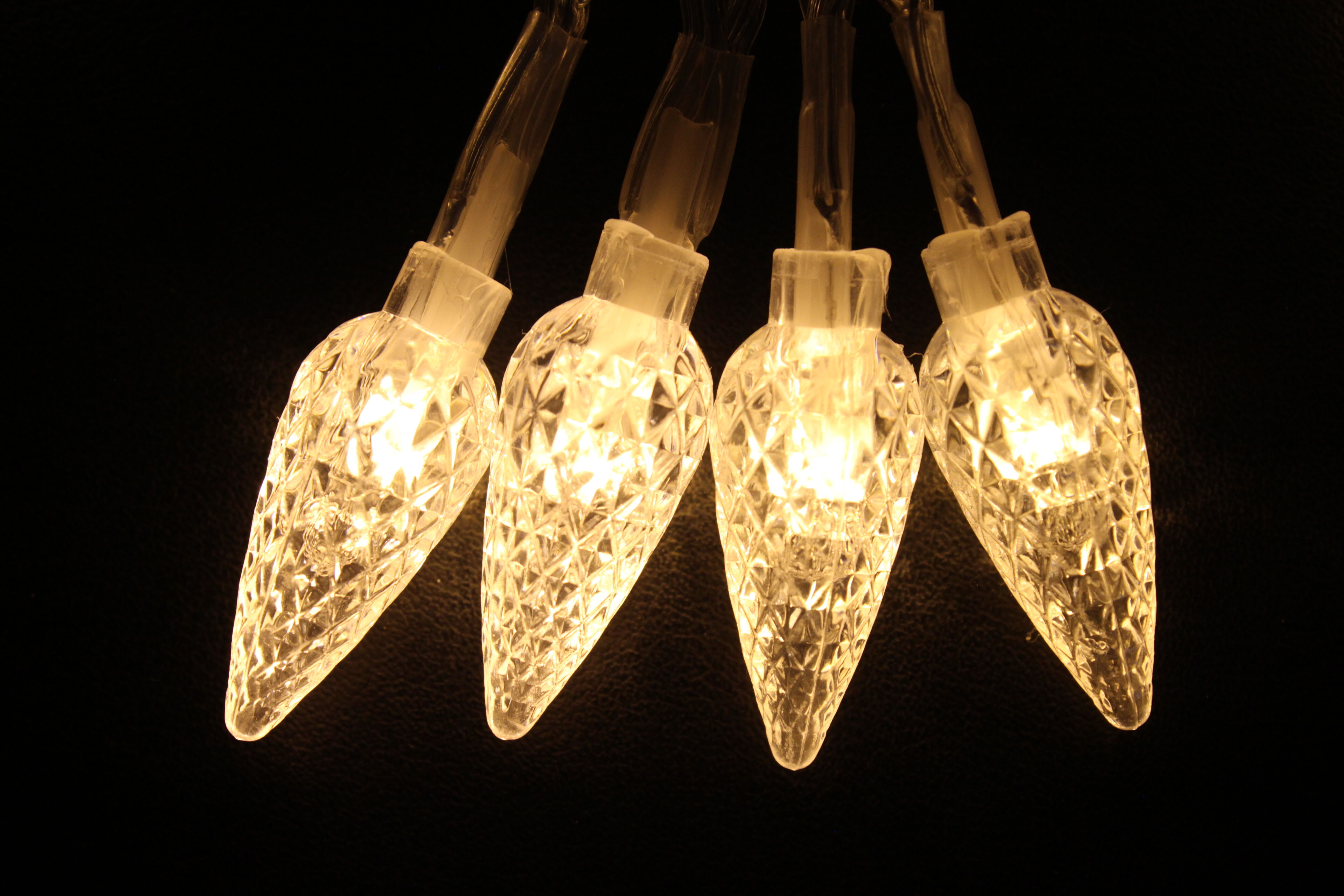 Lampki wewnętrzne/zewnętrzne 40 LED 2,5 cm ciepły biały