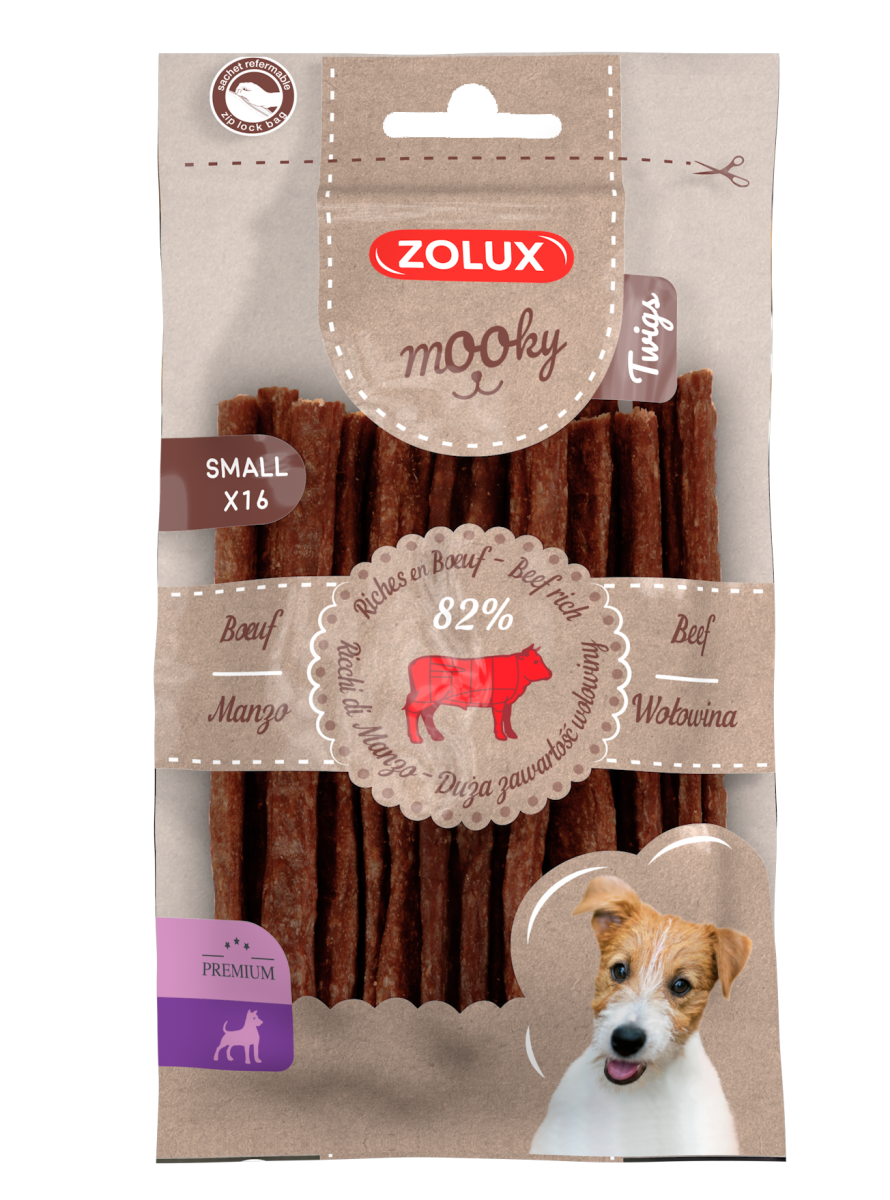 ZOLUX Przysmak MOOKY Premium Twigs wołowina S x 16 szt.