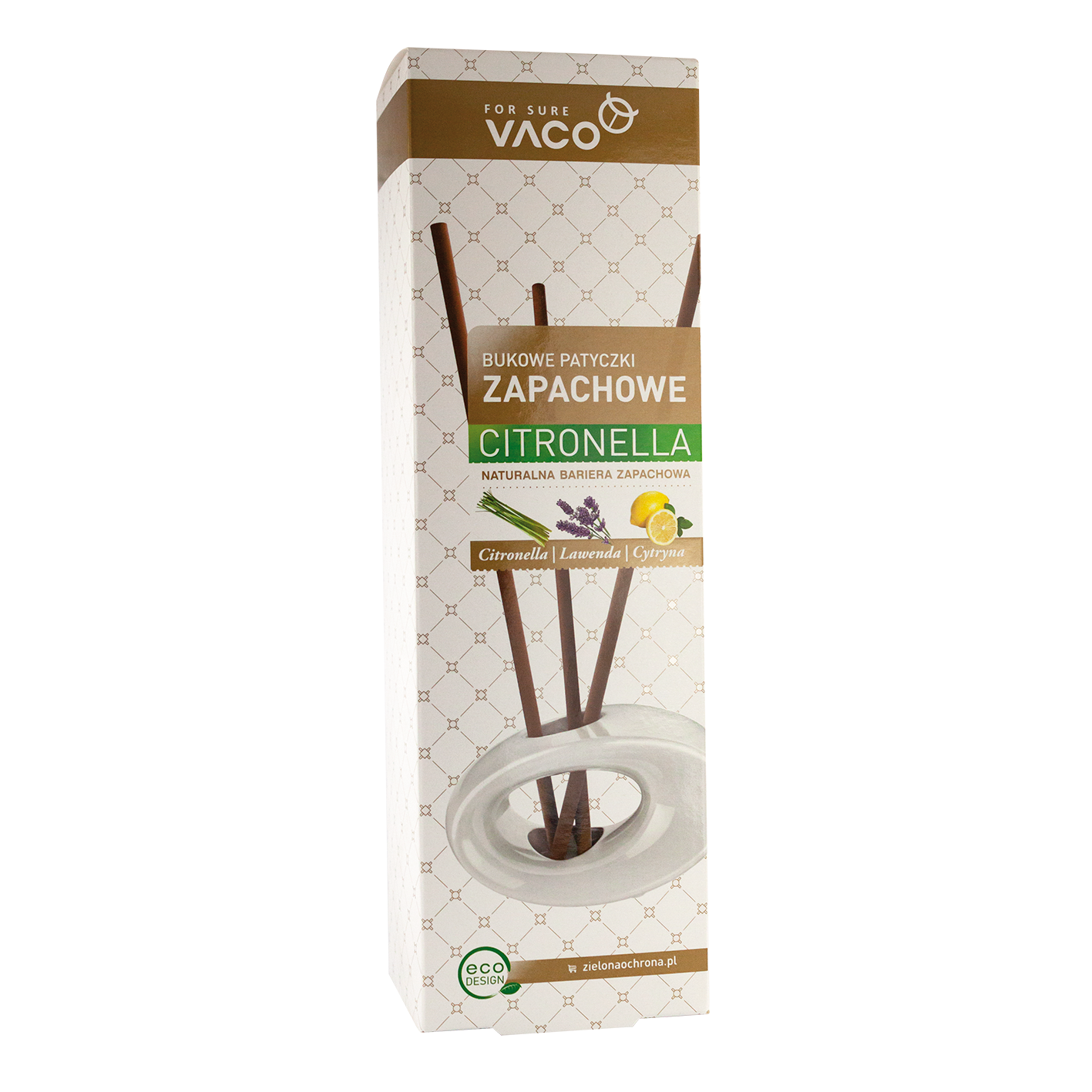 Patyczki odstraszające komary, muchy i mole ECO Citronella 3 sztuki