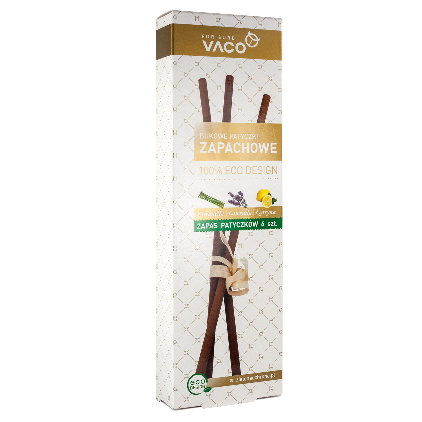 Wkład - Patyczki odstraszające komary, muchy i mole ECO Citronella DuoPack 6 sztuk