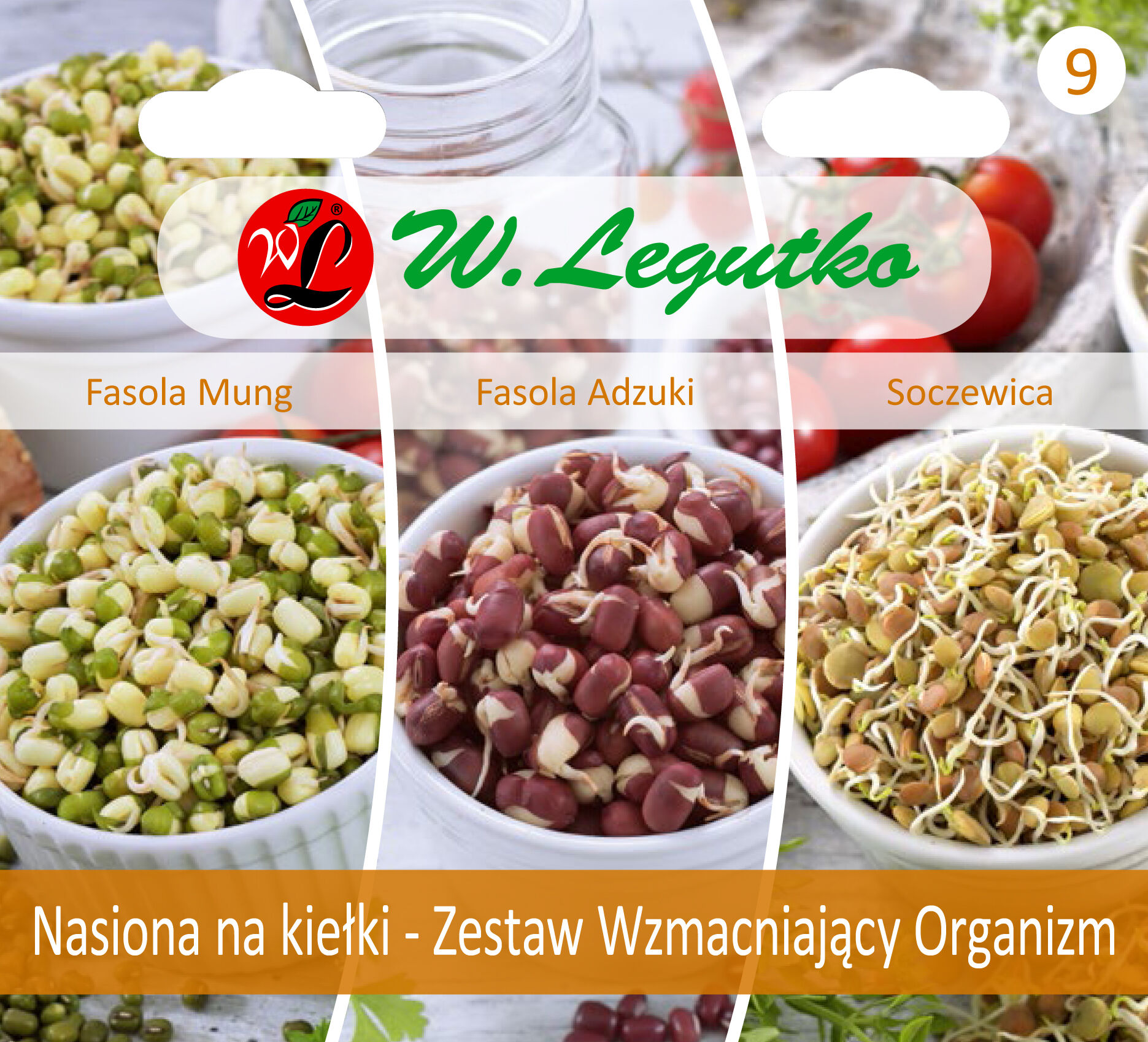 Kolekcja - nasiona na kiełki - Zestaw Wzmacniający Organizm
