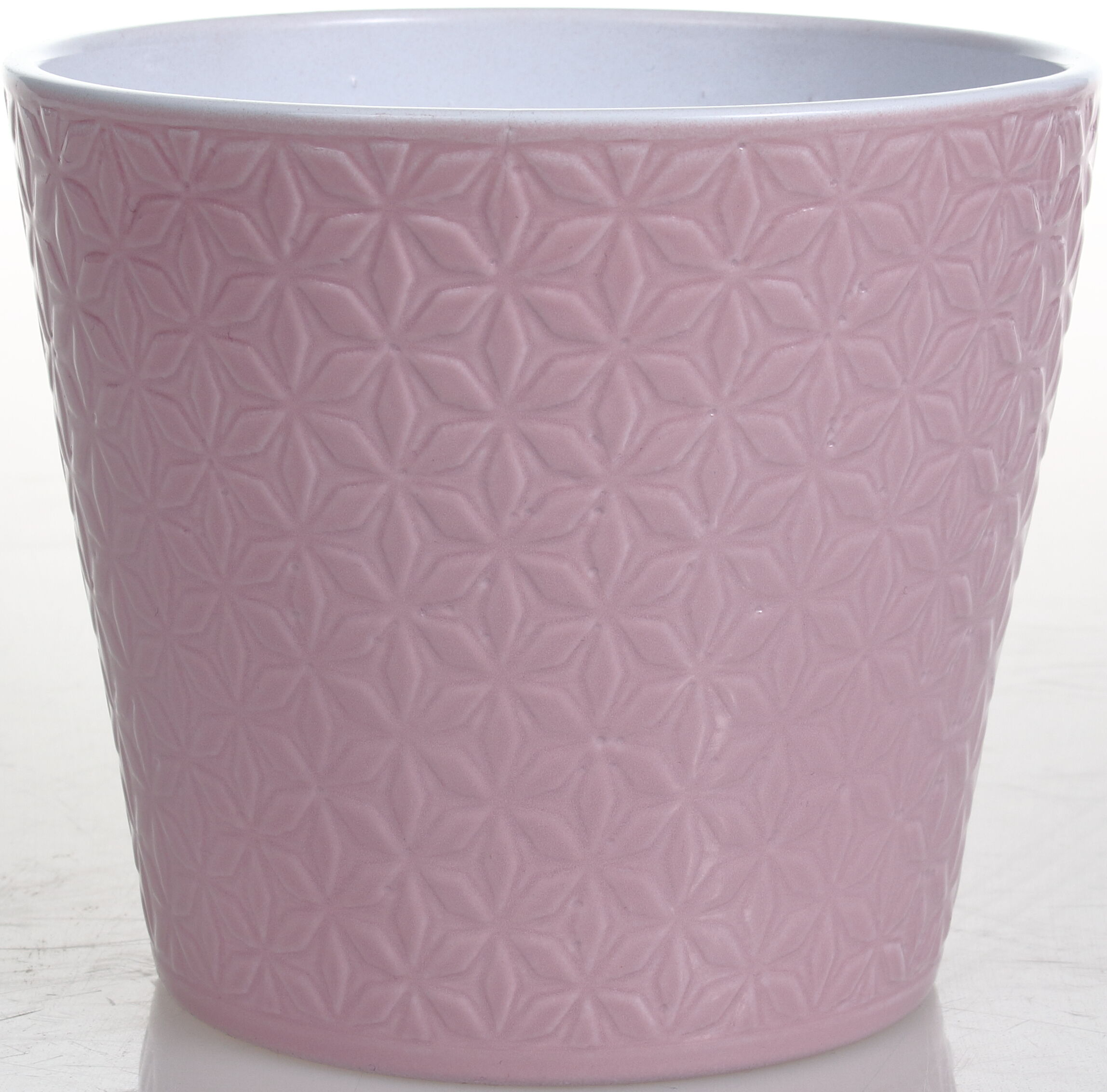 Osłonka ceramiczna 13 cm róż lazur CERMAX