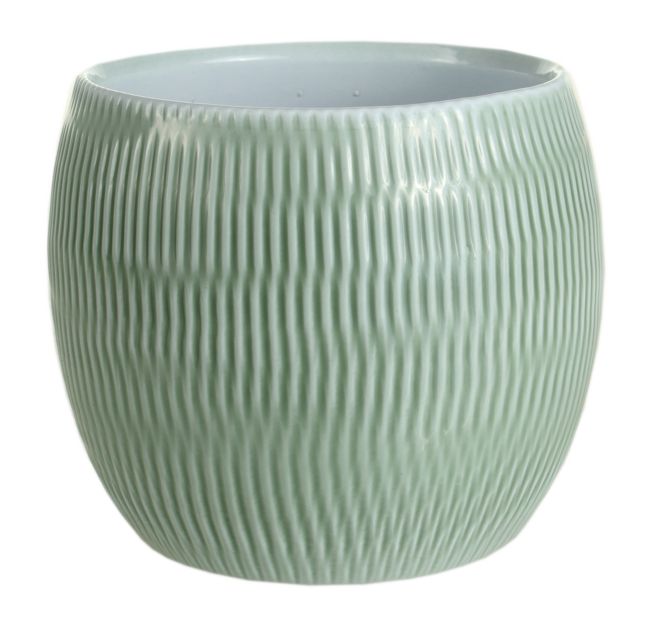 Osłonka ceramiczna 17 cm zielona szałwia CERMAX