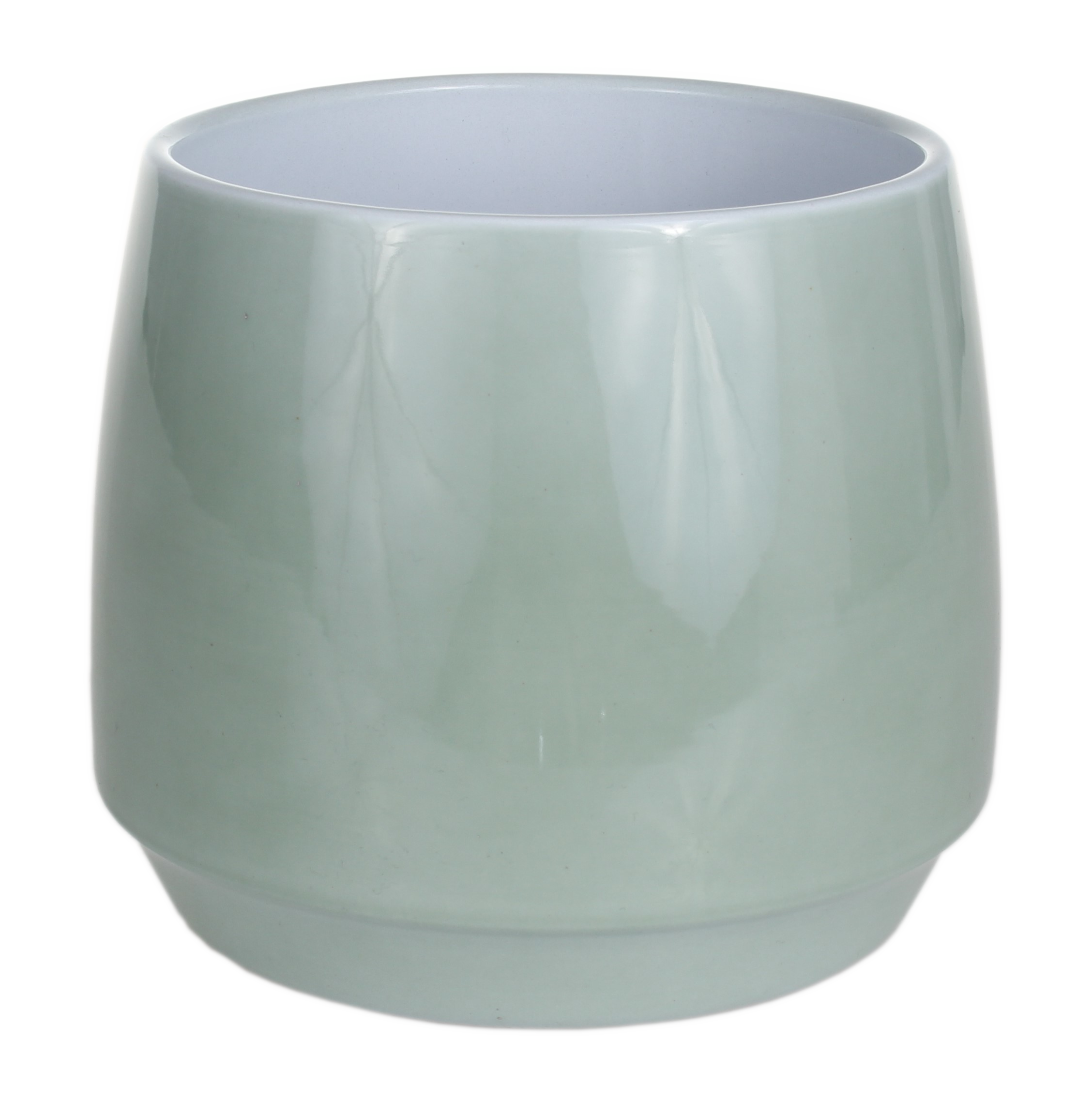 Osłonka ceramiczna 9 cm zielona szałwia lazur CERMAX
