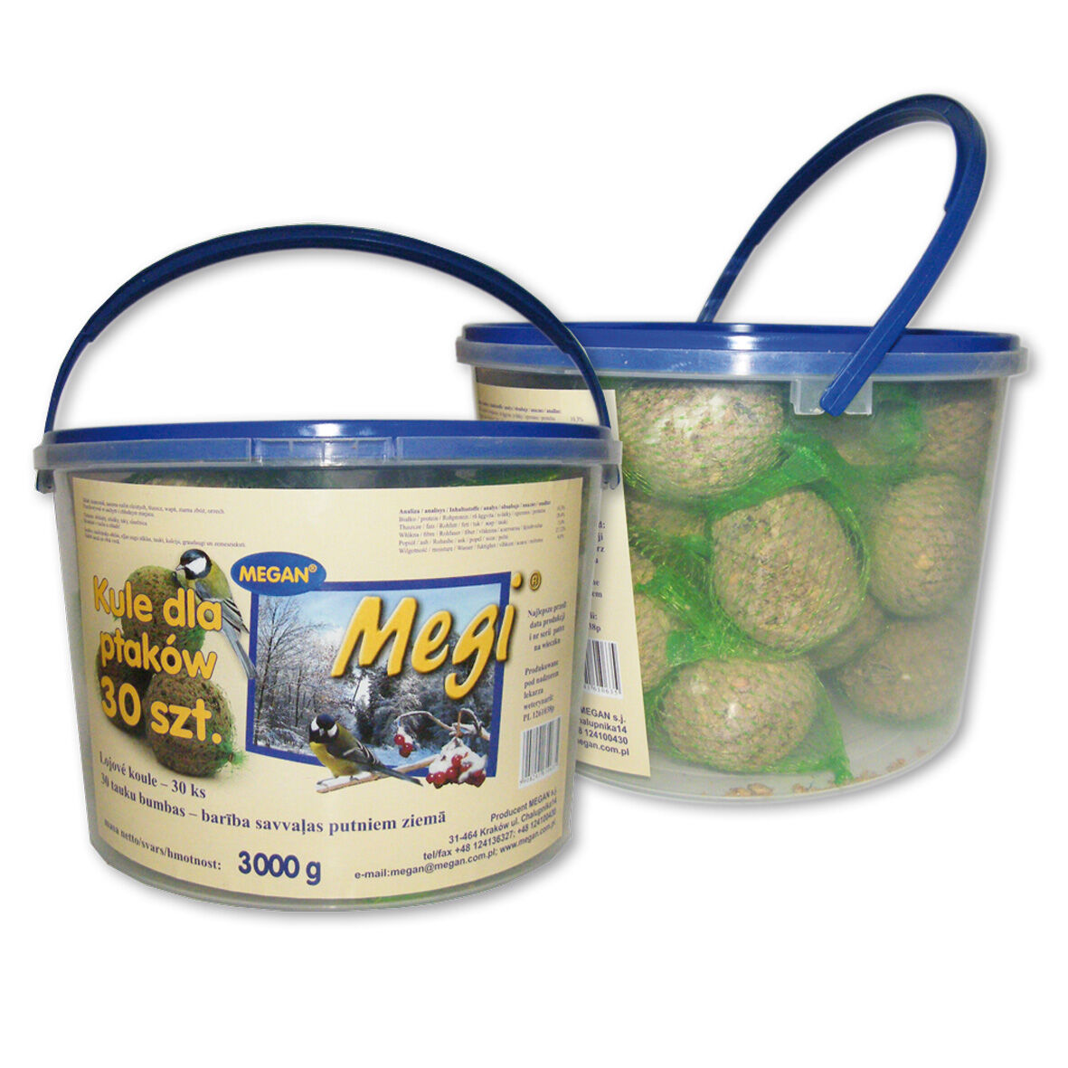 Megi kula mała 100 g w wiaderku 30 szt. 3000 g miniaturka