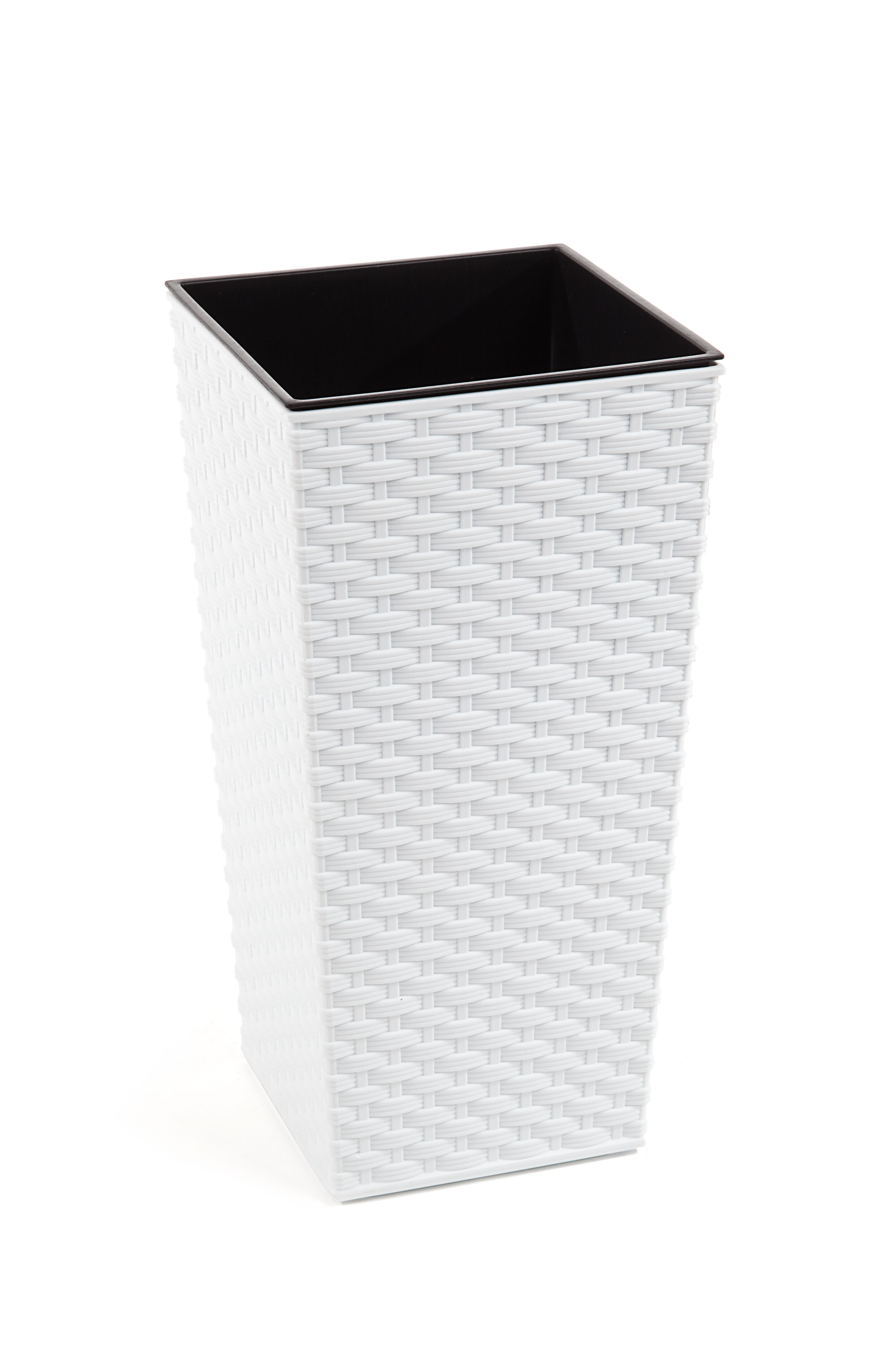 Doniczka FINEZJA 35 x 35 rattan biały Lamela