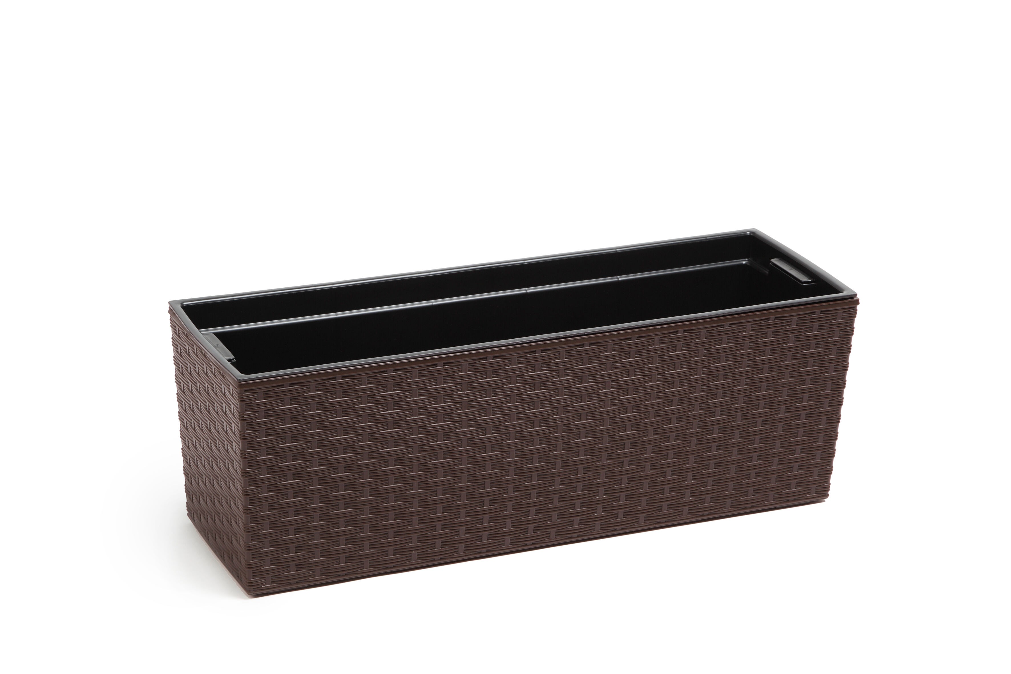 Kwietnik BEGONIA 19 x 56 rattan mokka Lamela