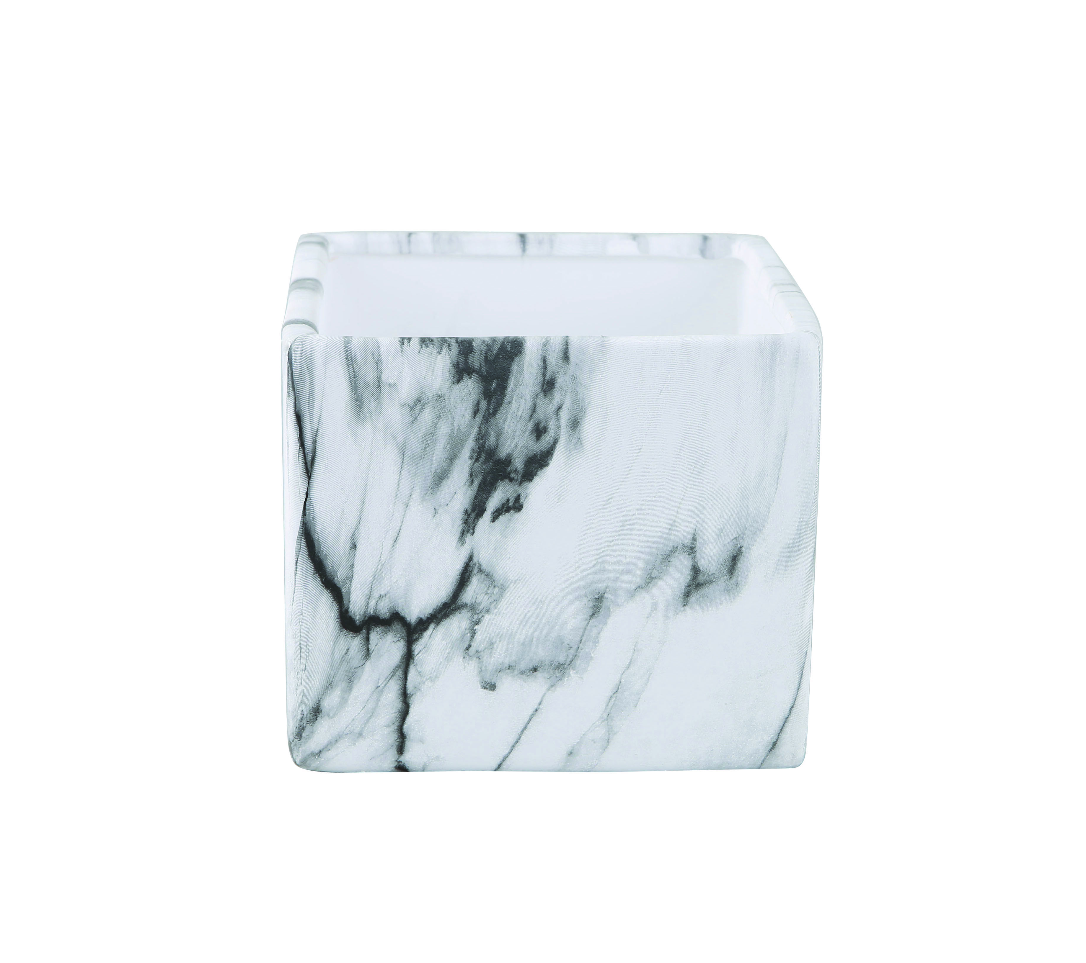 Osłonka marmur kwadratowa L 11,3 x 13 x 13 cm