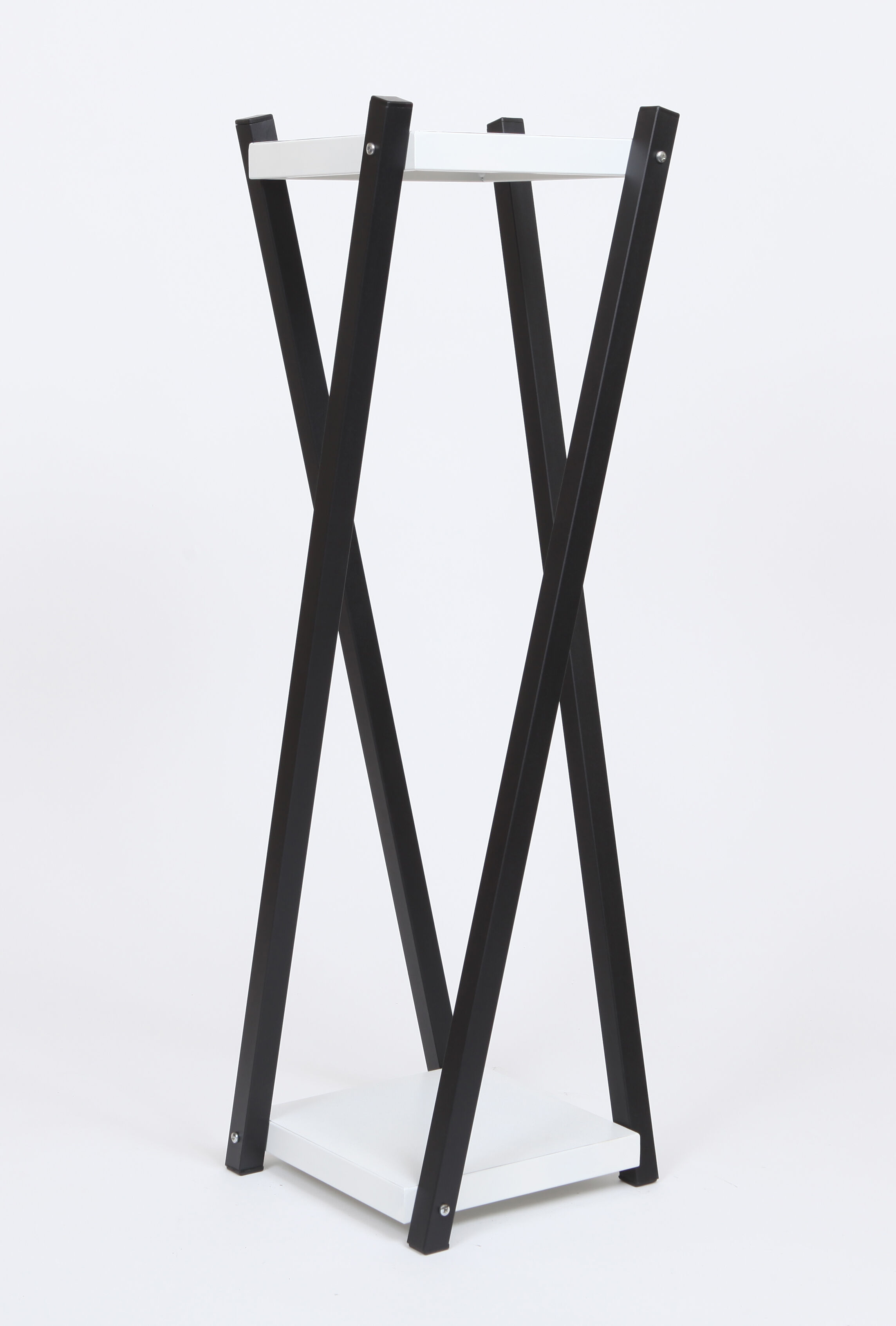 Kwietnik metalowy 90 cm białoczarny