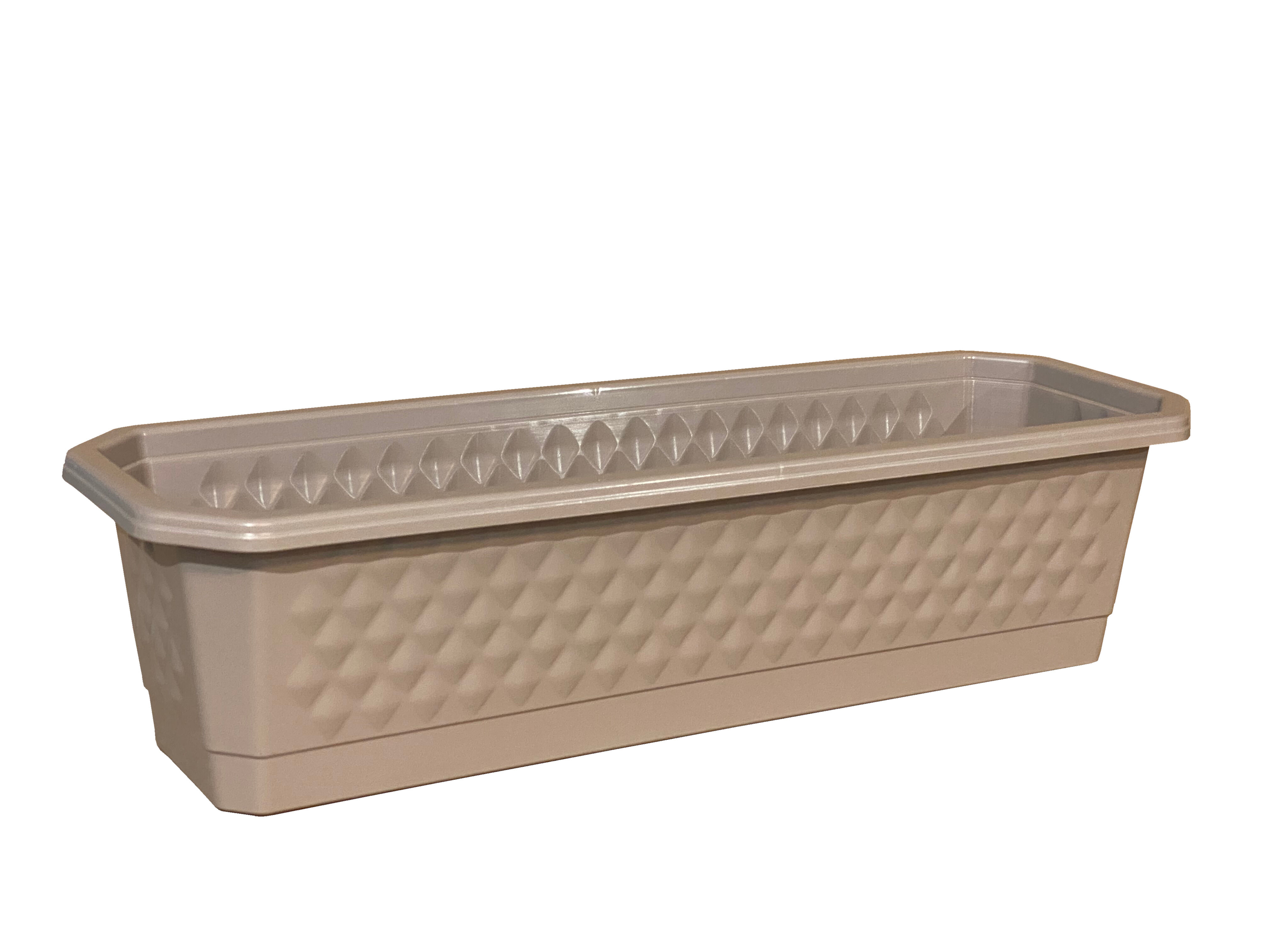 Skrzynika balkonowa Diamante 60 cm cappuccino