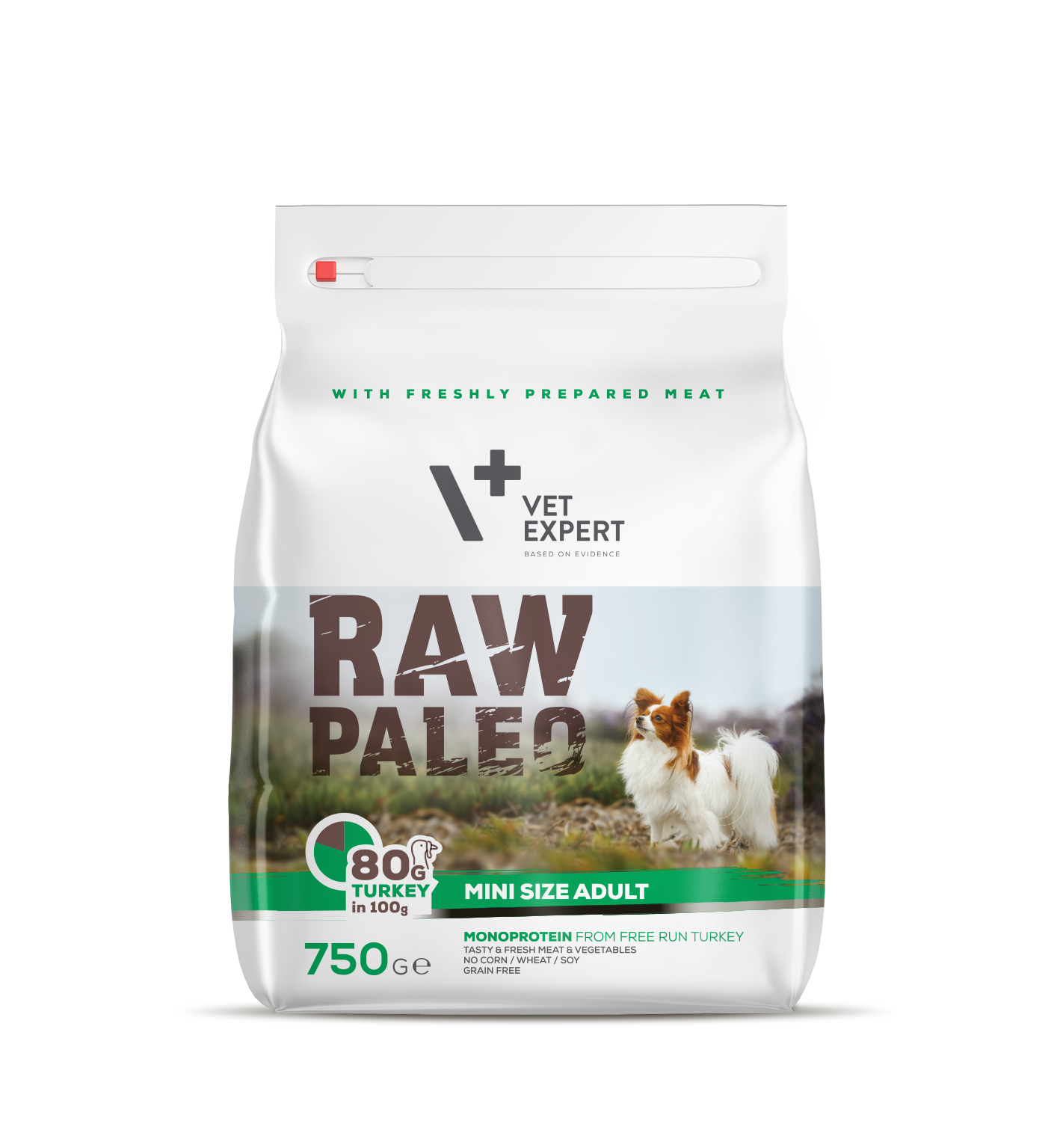 Karma mini size dorosły indyk 750 g Raw Paleo Vet expert