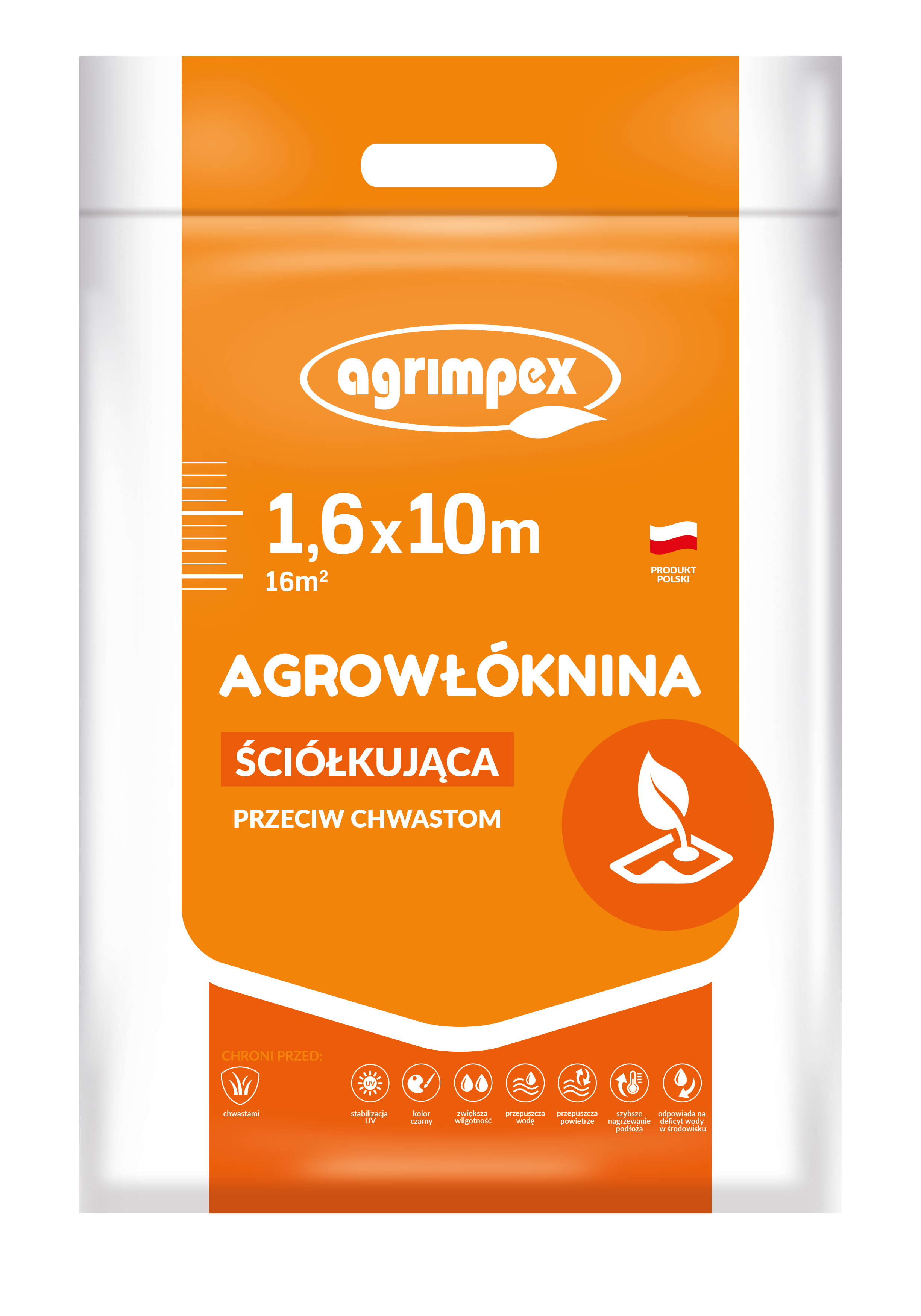 Agrowłóknina hobby ściółkująca czarna 50g 1,6 x 10 m Agrimpex