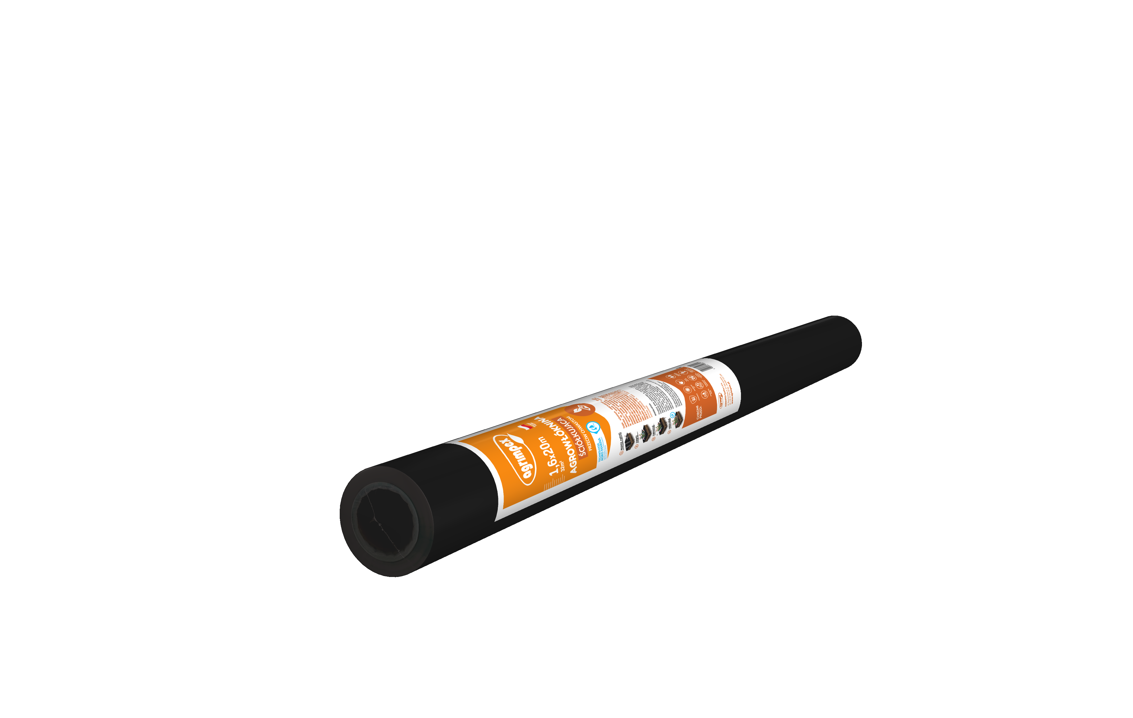 Agrowłóknina mini rolka agro-marina ściółkująca czarna 50g 1,6 x 20 m Agrimpex