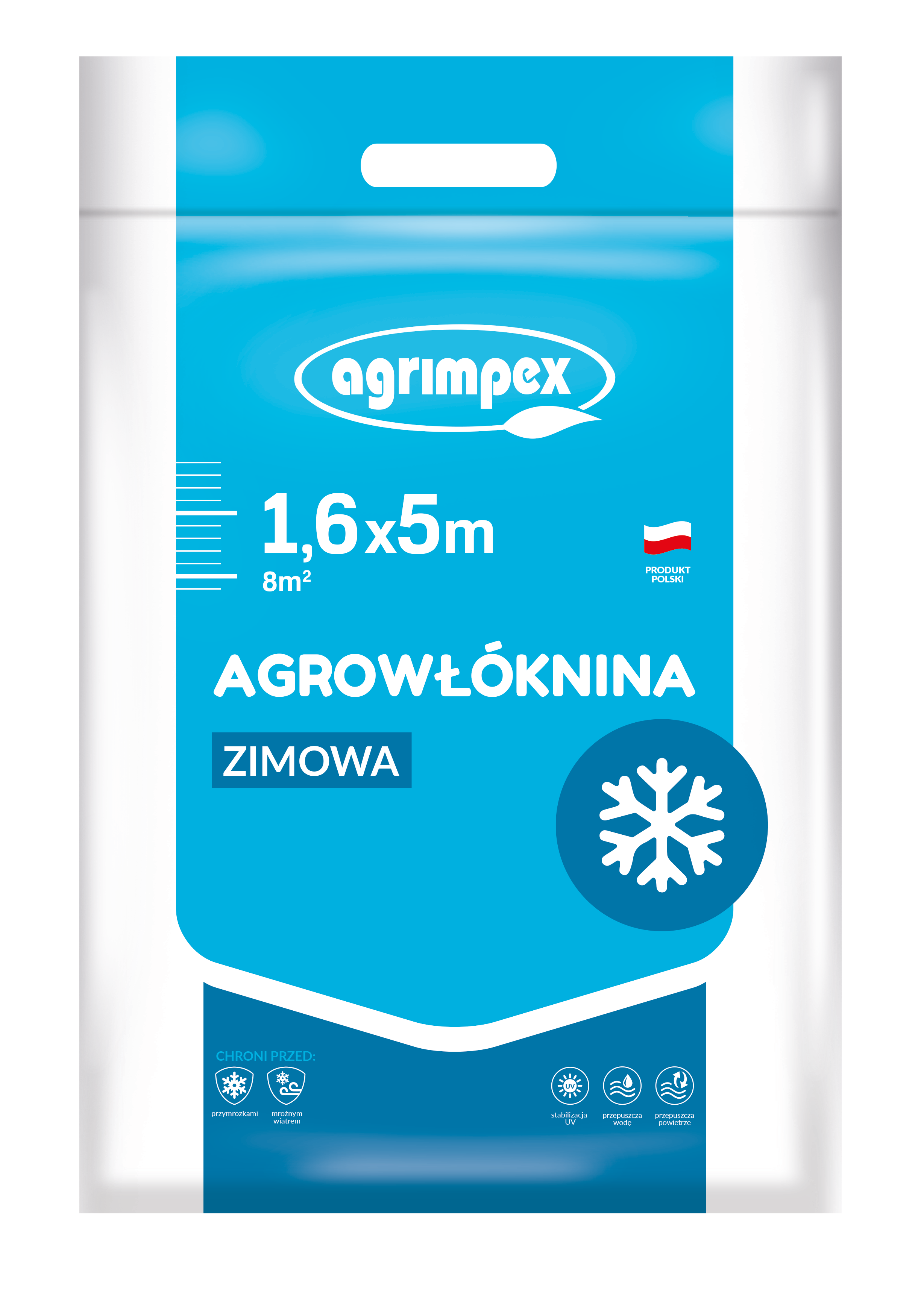 Agrowłóknina hobby zimowa biała 50g 1,6 x 5 m Agrimpex