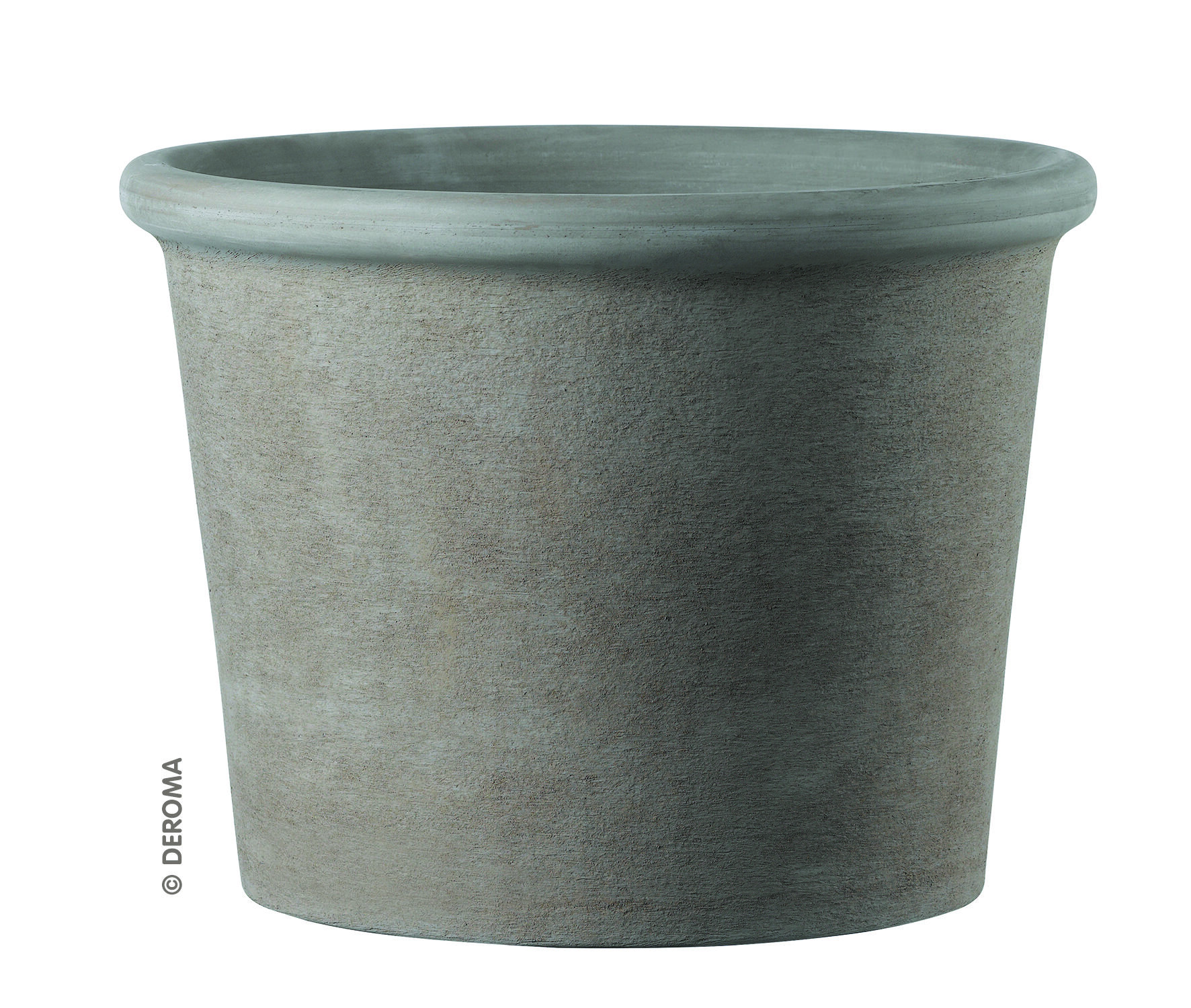 Doniczka ceramiczna Cilindro Bordato Primitivo GRAFITE 33 cm