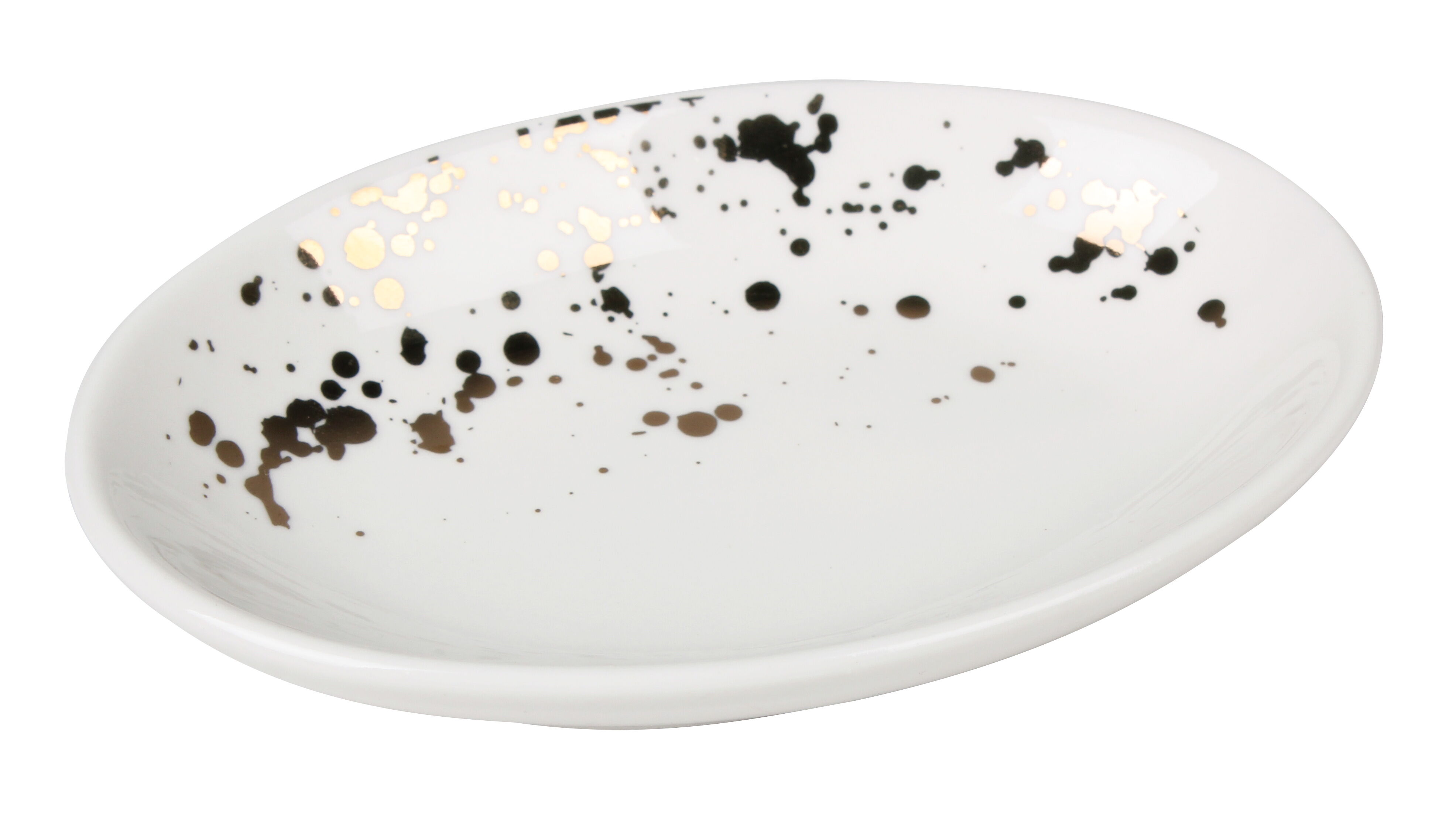 Mydelniczka SKYLIGHT 13 x 9 x 2,5 cm biało-złoty