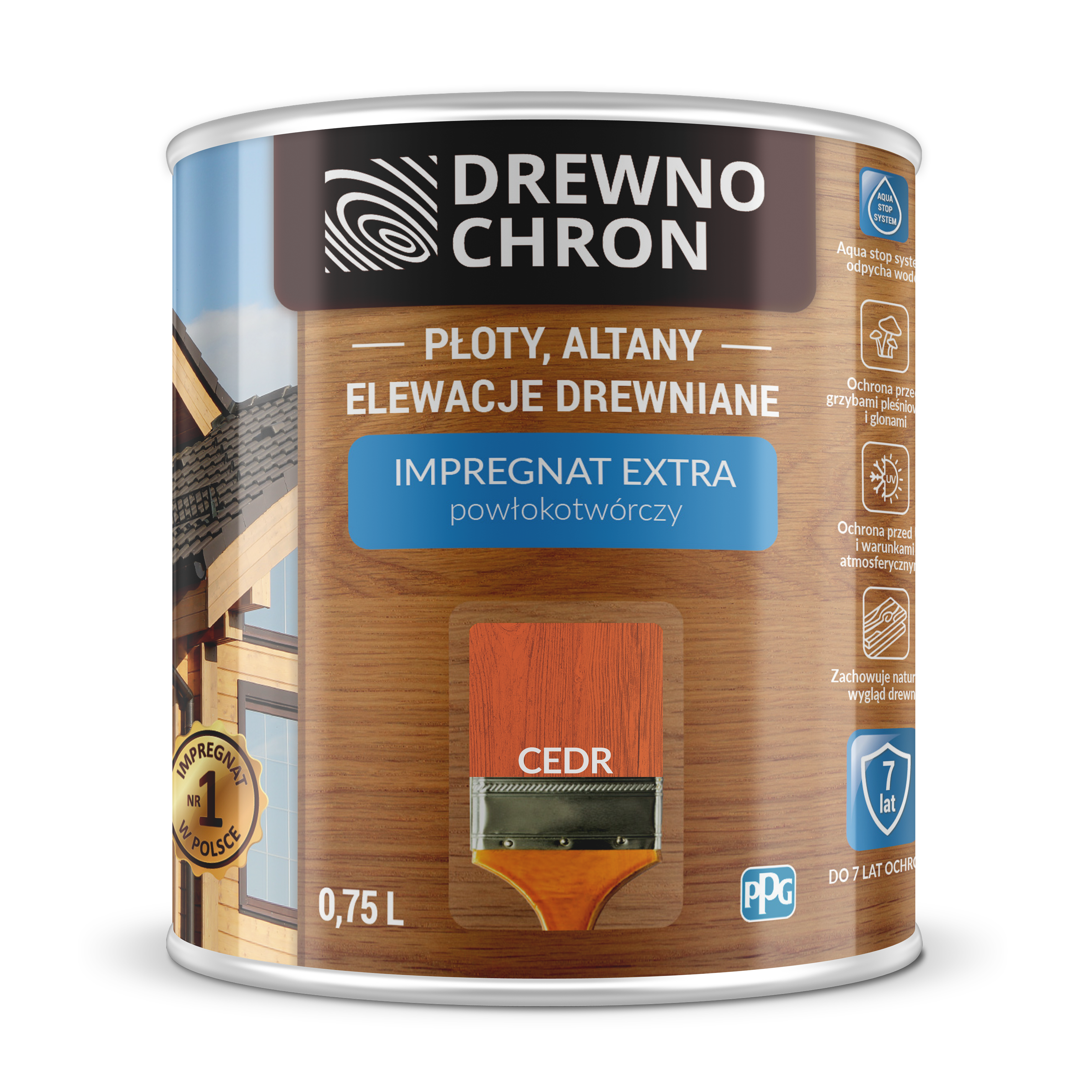 Impregnat EXTRA powłokotwórczy cedr 0,75 l miniaturka