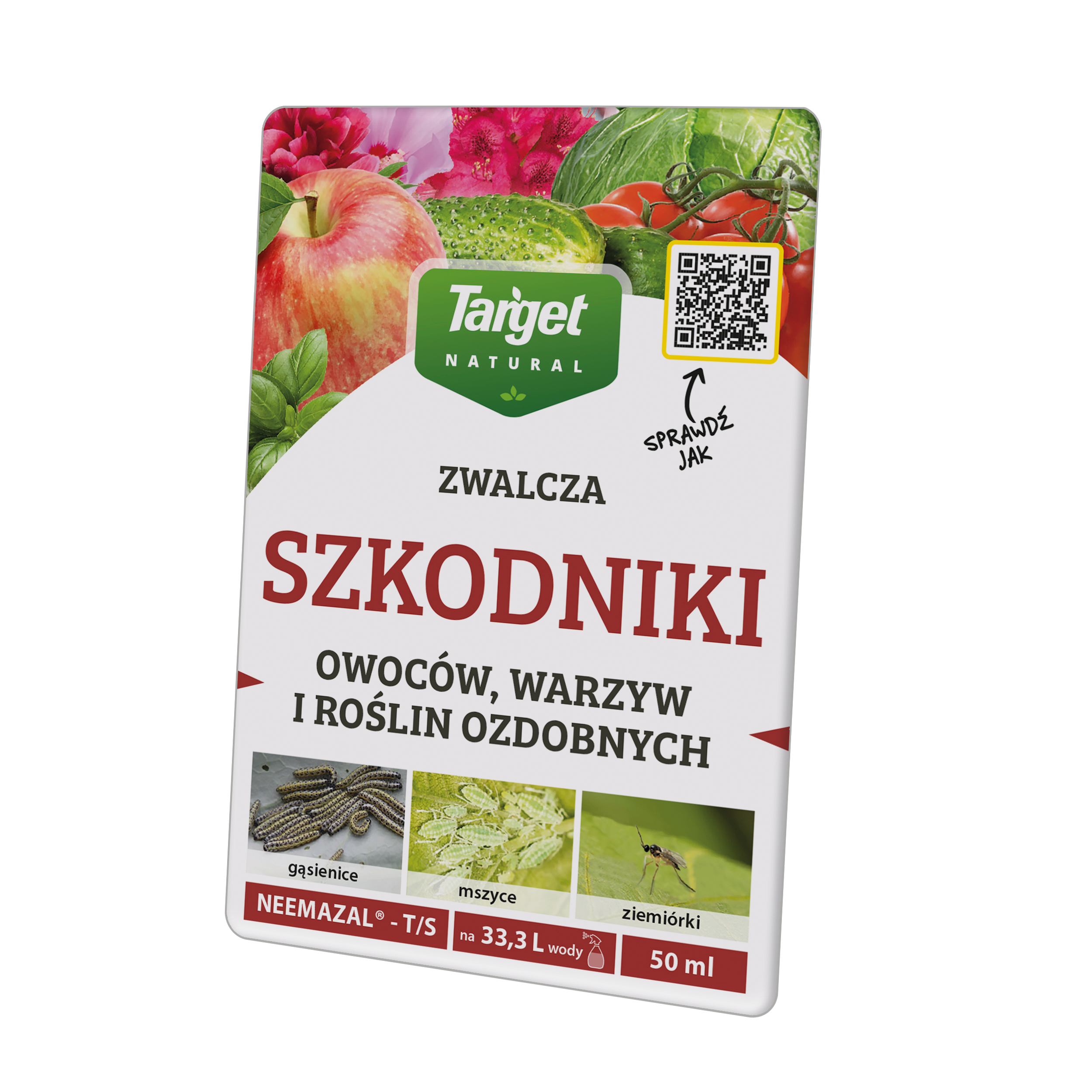 Koncentrat Neemazal zwalcza szkodniki ssące, gryzące i minujące 50 ml Target