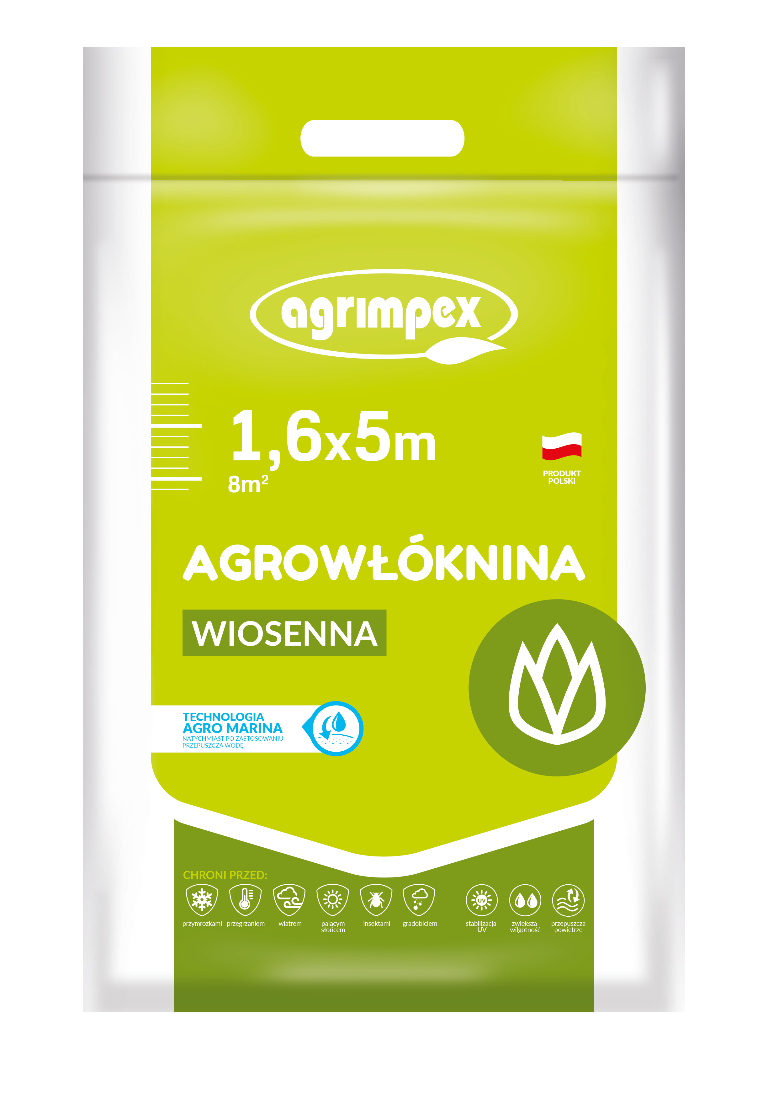 Agrowłóknina hobby wiosenna agro-marina turkusowa 17g 1,6 x 5 m