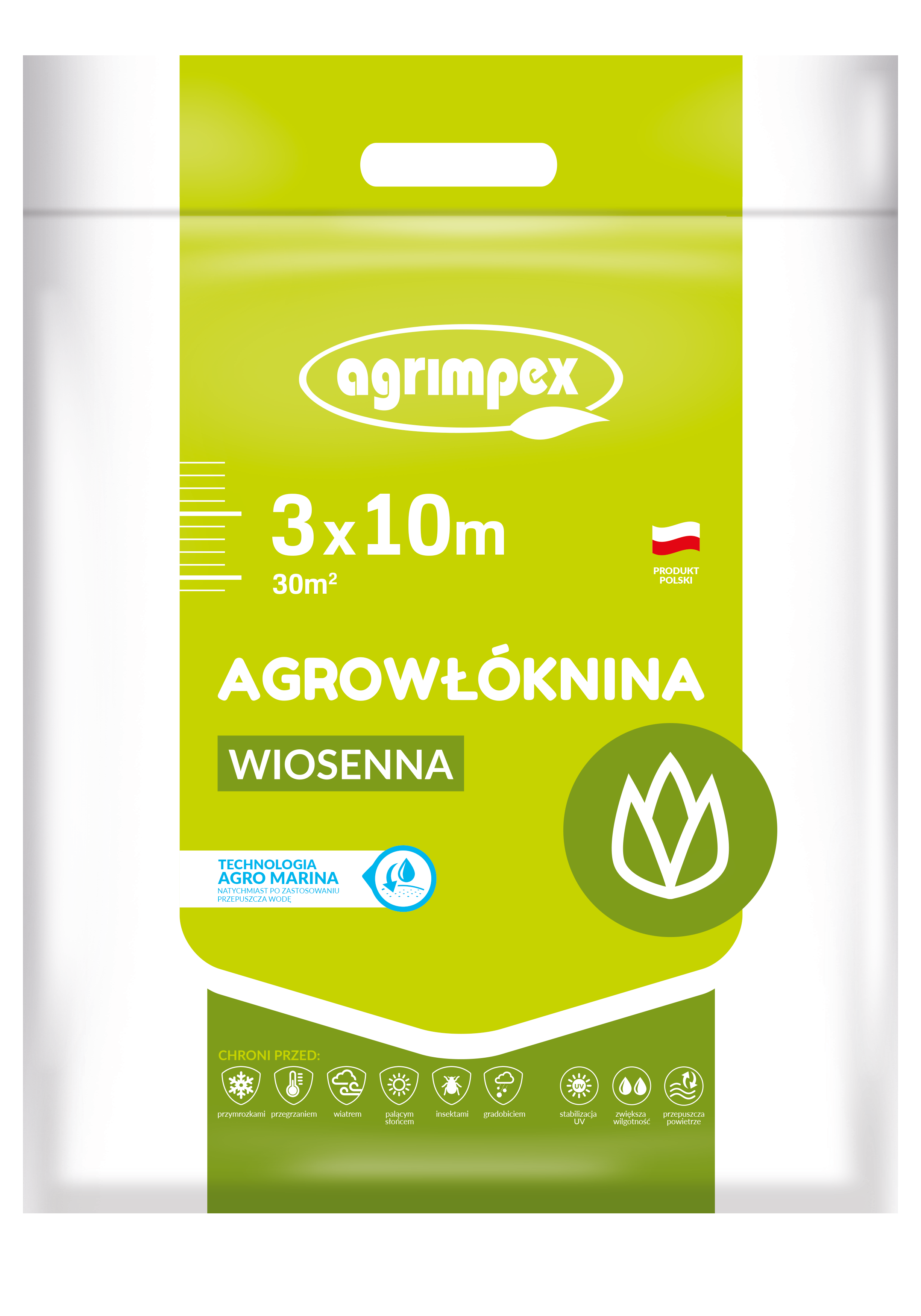 Agrowłóknina hobby wiosenna agro-marina turkusowa 17g 3 x 10 m