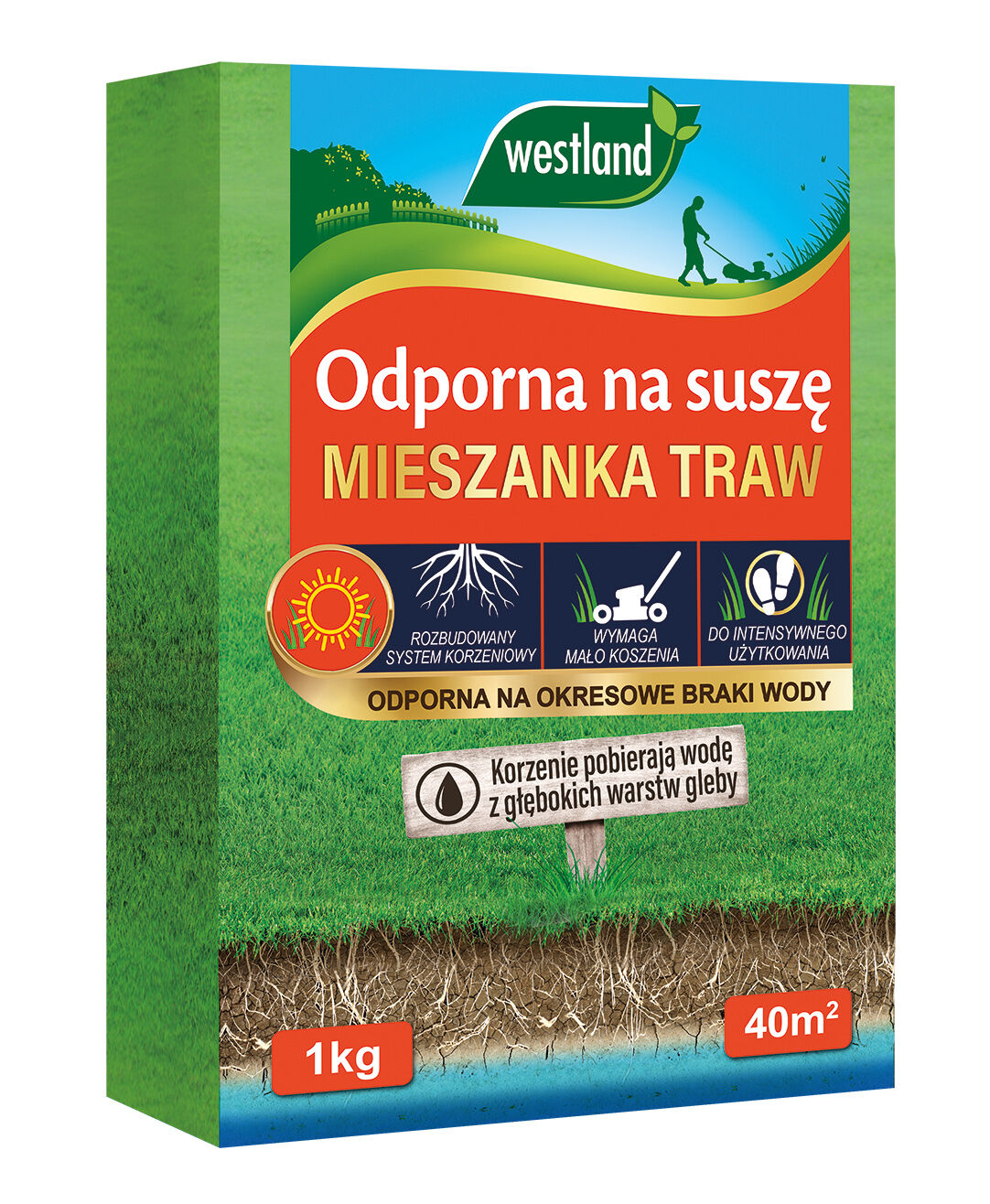 Mieszanka nasion traw Odporna NA SUSZĘ 1 kg